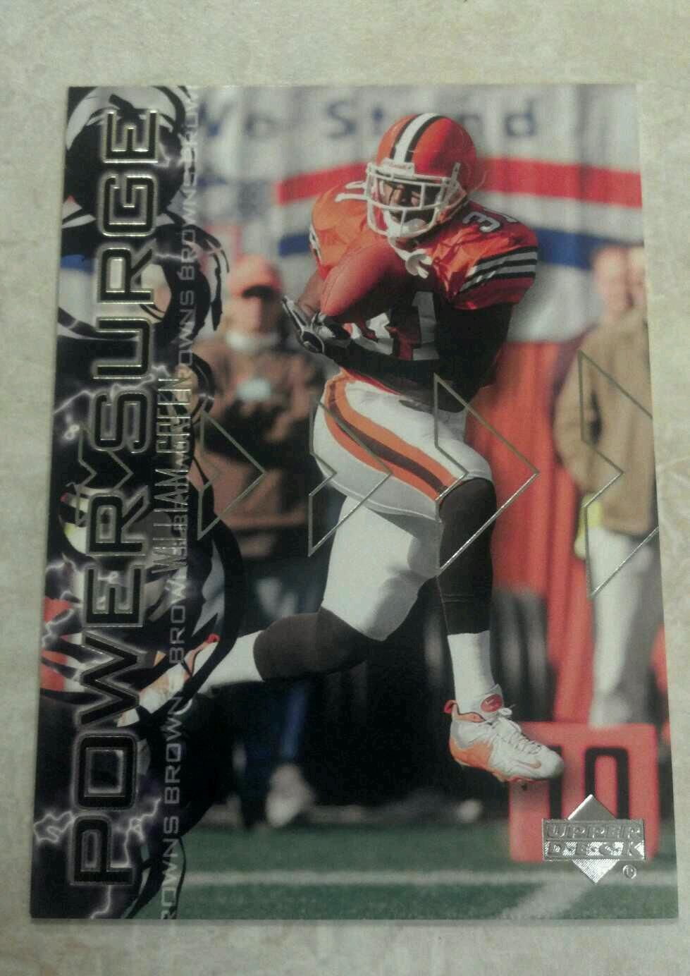 WILLIAM GREEN 2003 UPPER DECK POWER SURGE INSERT Card A4697