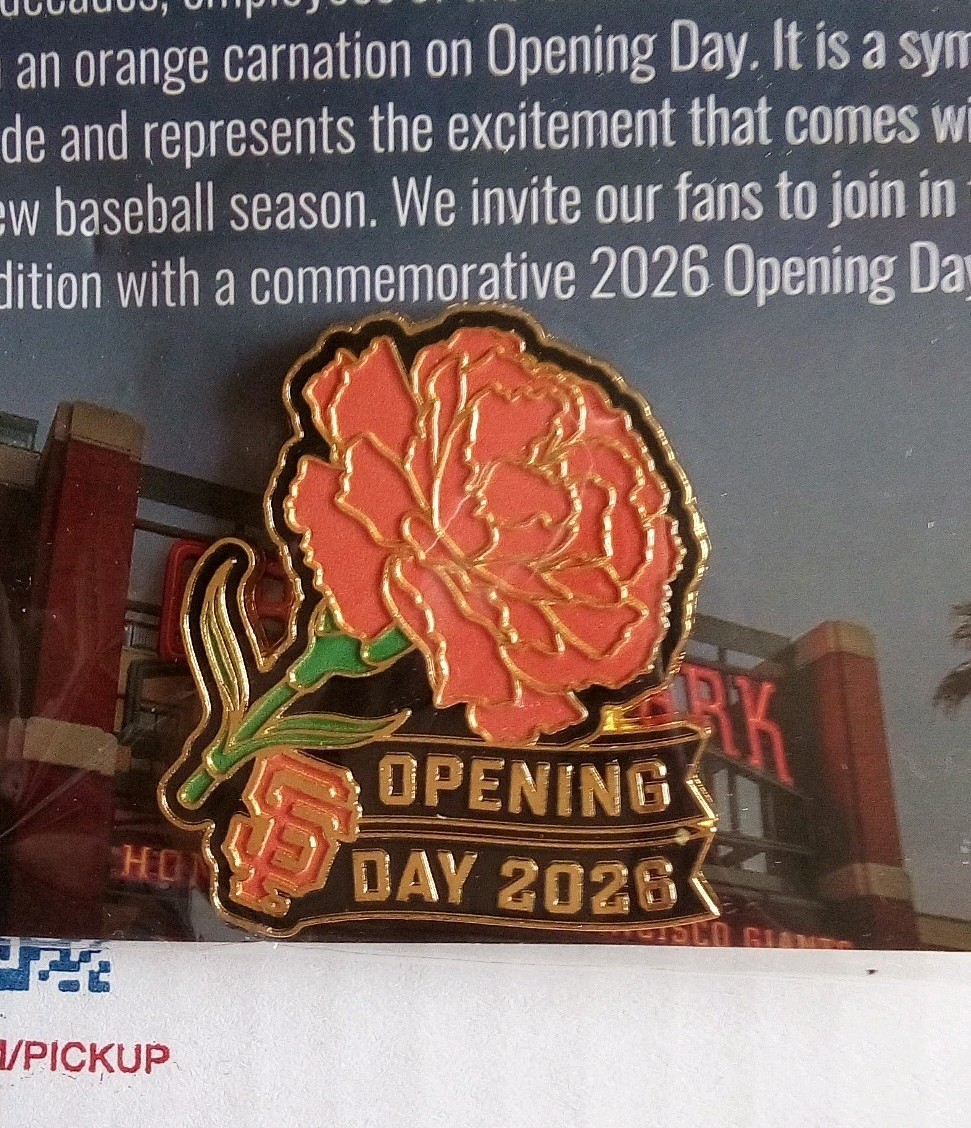 San Francisco SF Giants Commemorative Opening Day Pin March 27, 2026 vs. Yankees