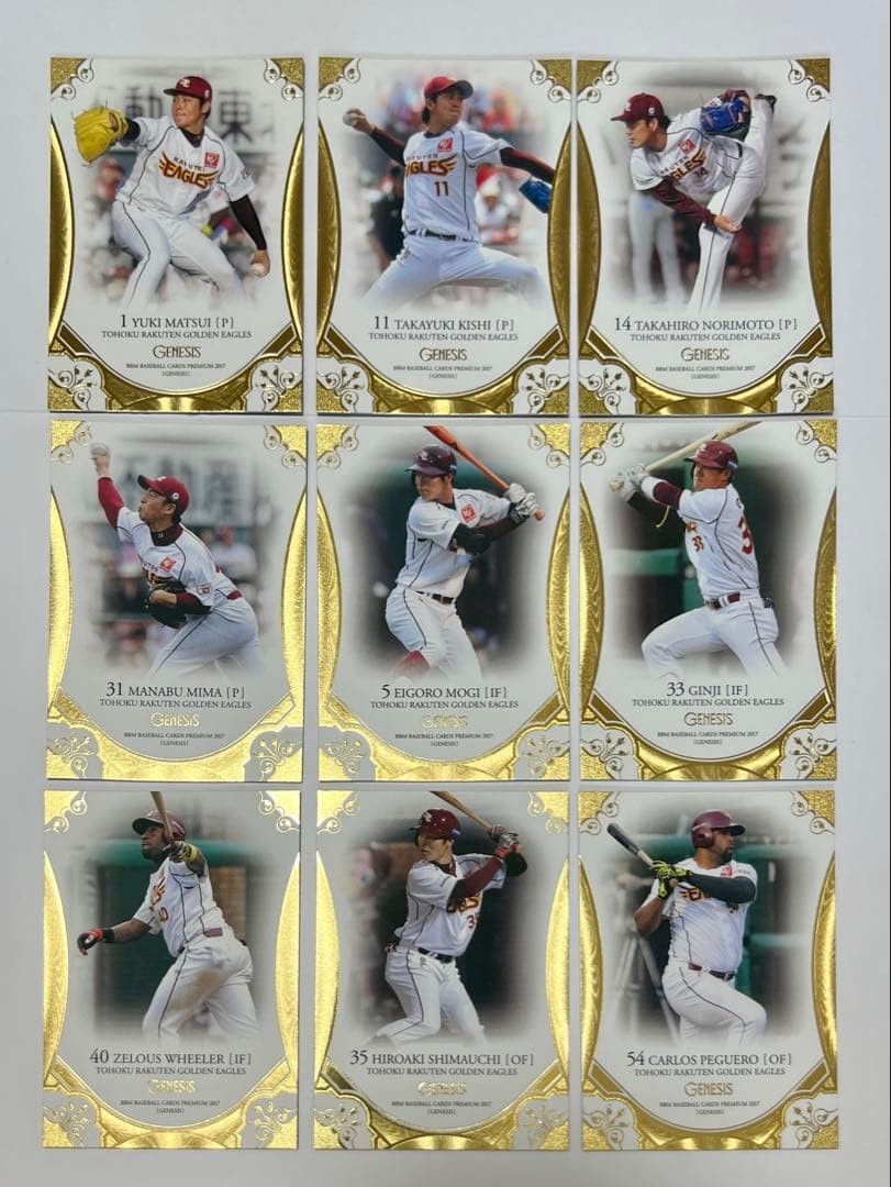 BBM GENESIS 2017 Tohoku Rakuten Golden Eagles Regular Set