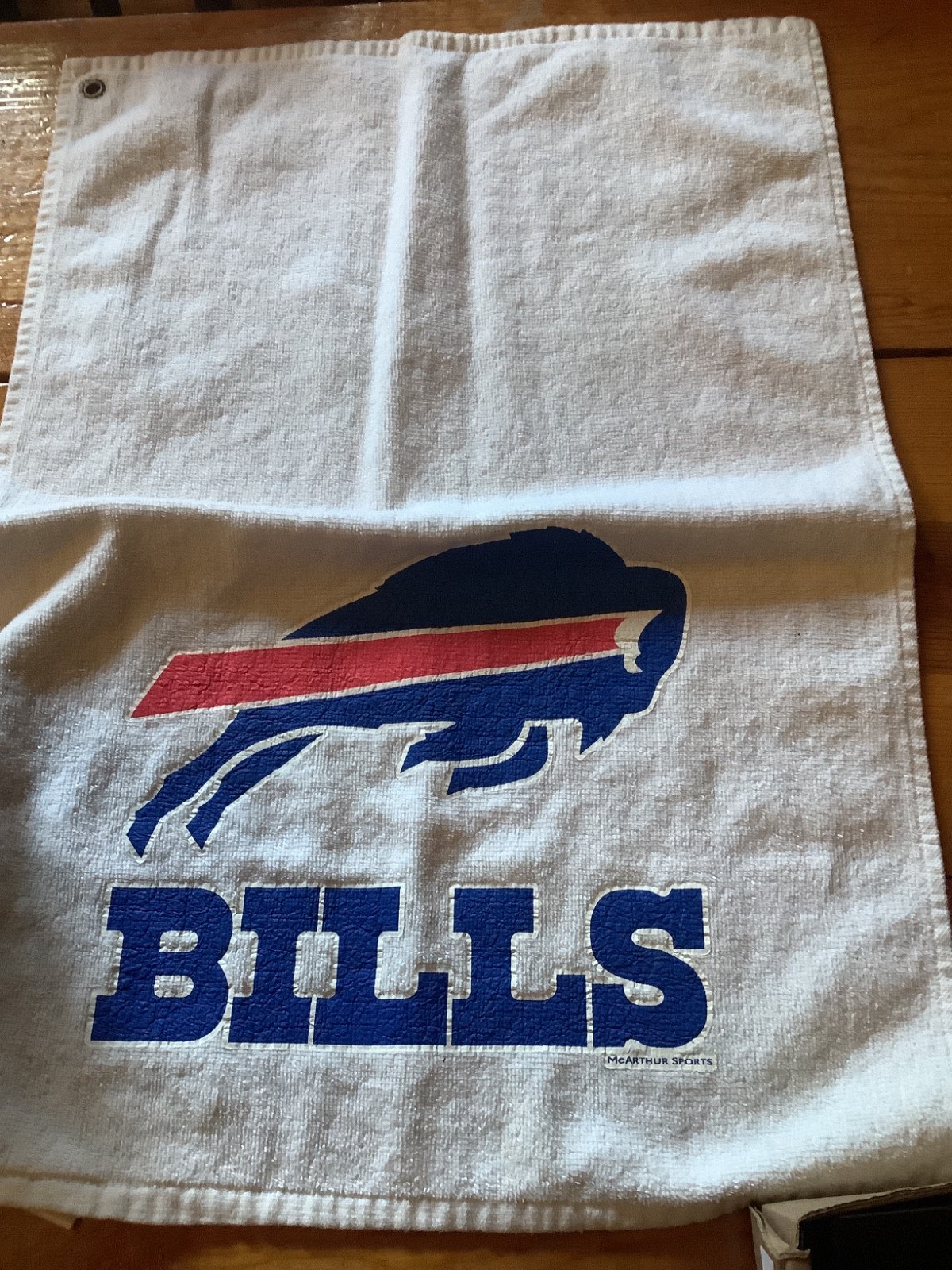 Vintage, BUFFALO BILLS ALL PURPOSE GOLF TAILGATE TOWEL 16″X22” HOOK AND GROMMET