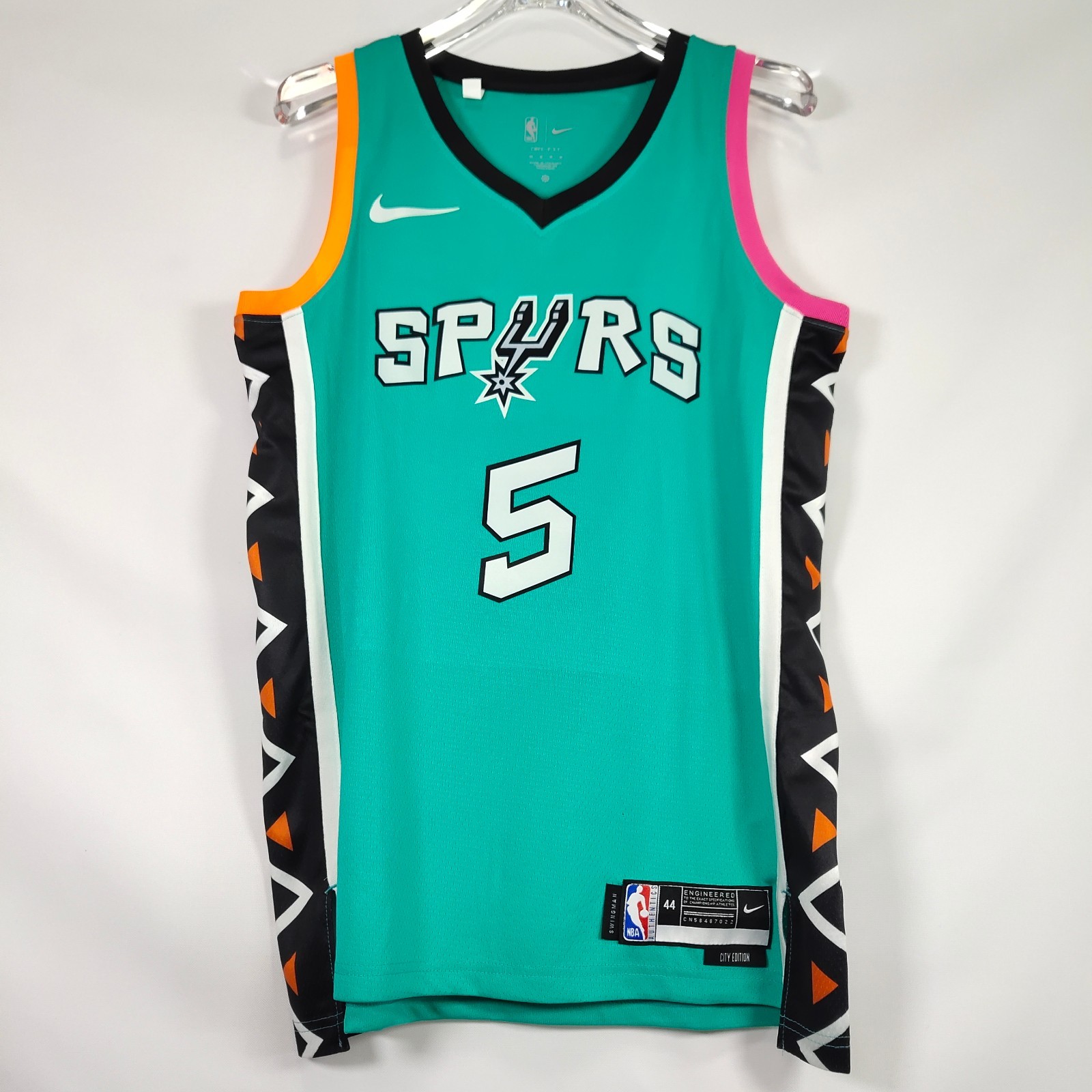 Stephen Castle #5 Embroidered Letter Jersey (Green)