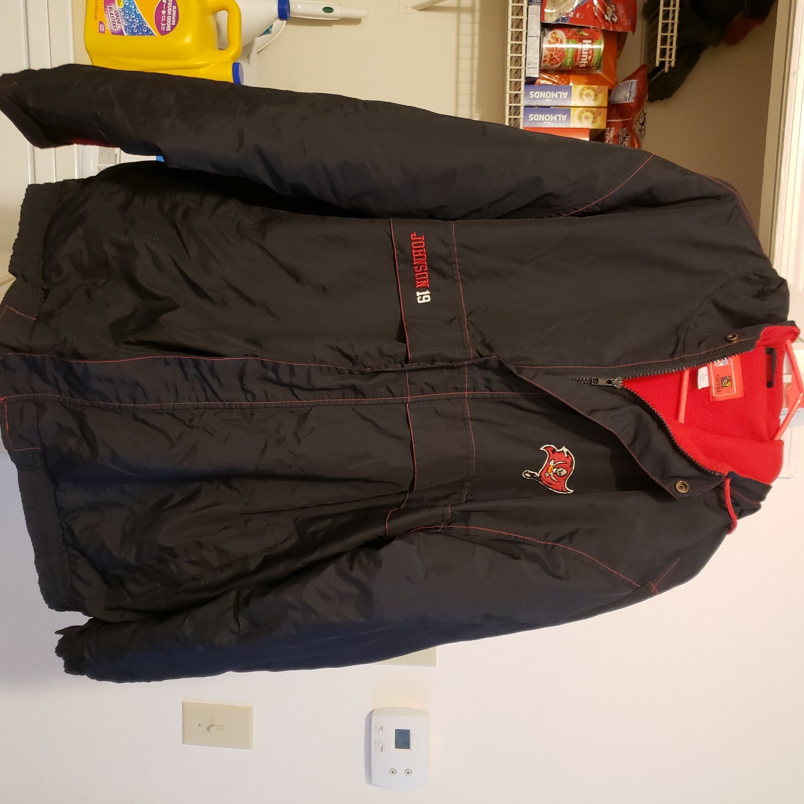 tampa bay buccaneers jacket from 2000, given to me as a gift by a close friend.