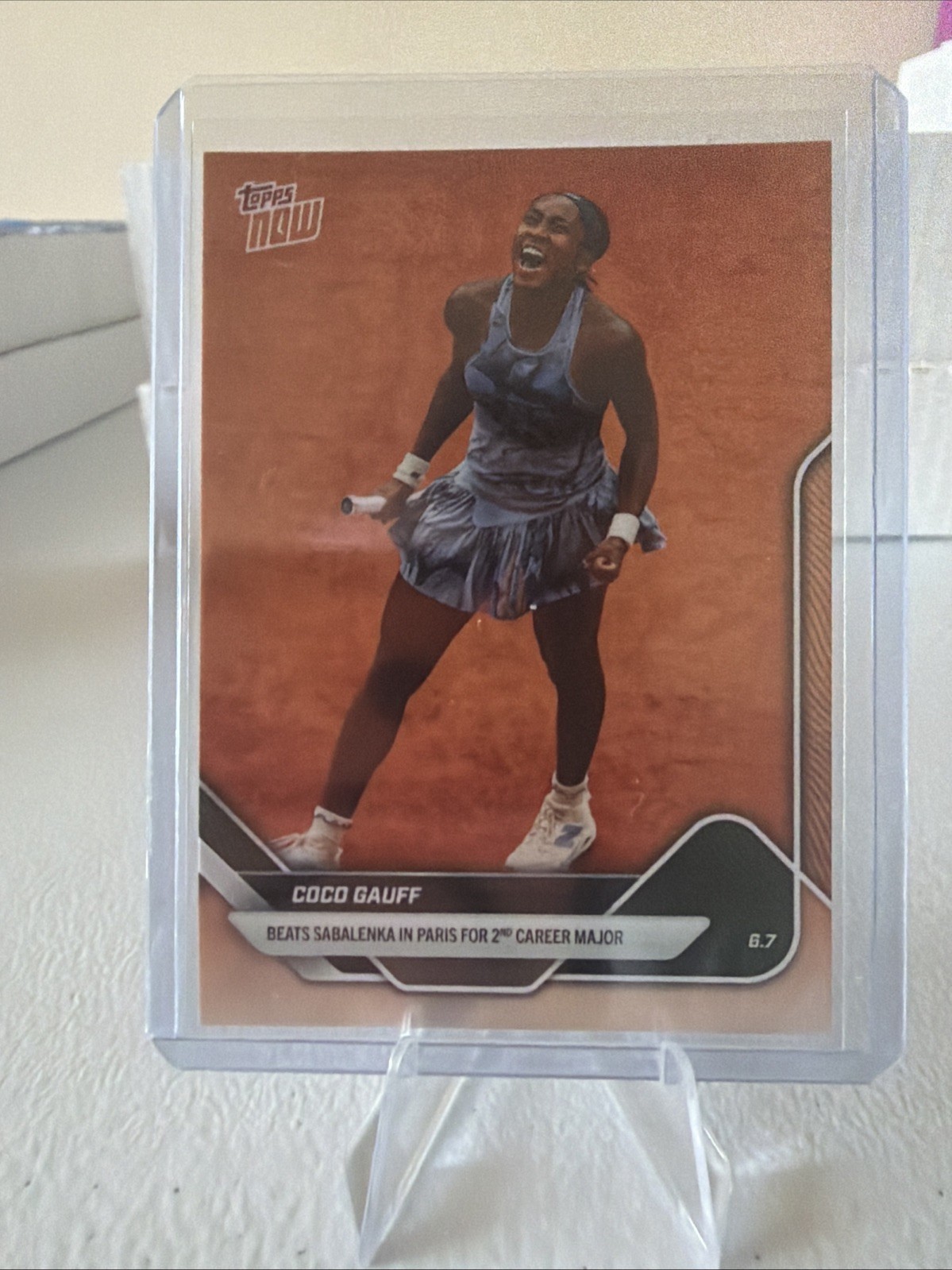 2025 Topps Now #TN-CG1 Coco Gauff French Open Champion Base