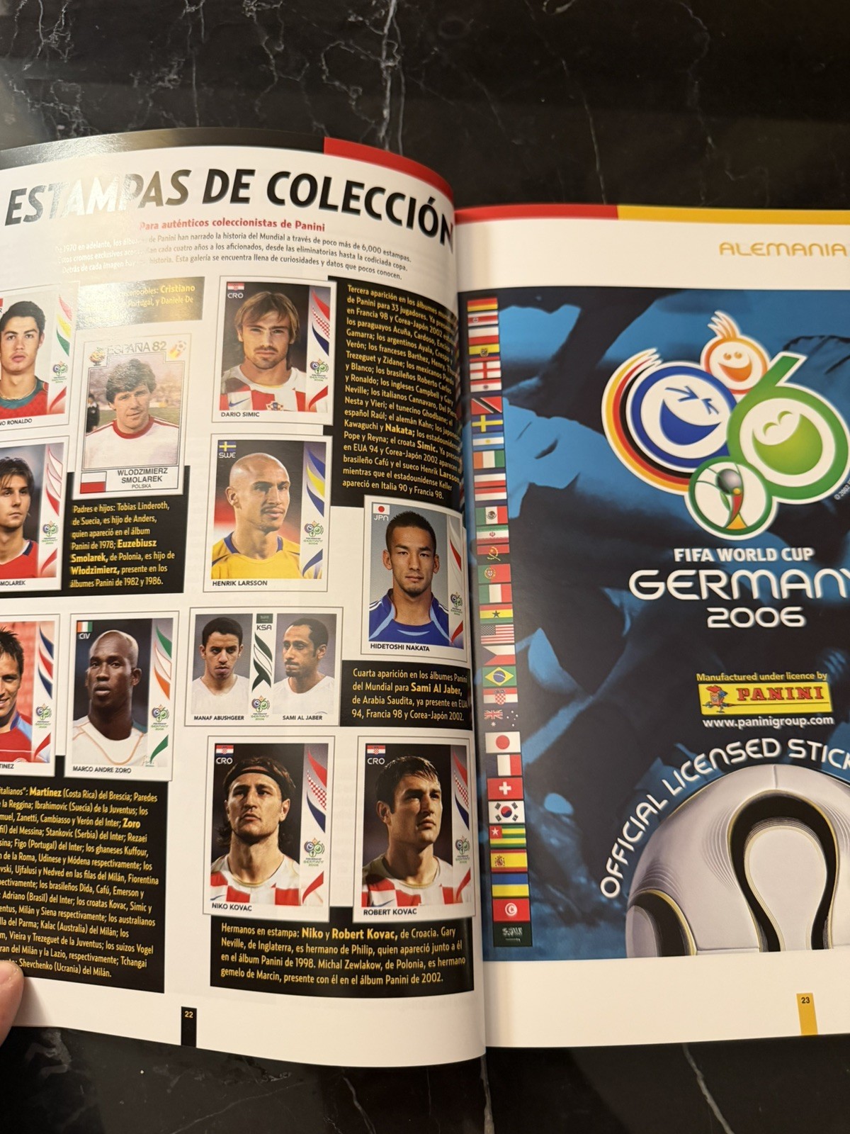 Panini FIFA World Cup Germany 2006 Book With Printed Stickers Full Set Germany