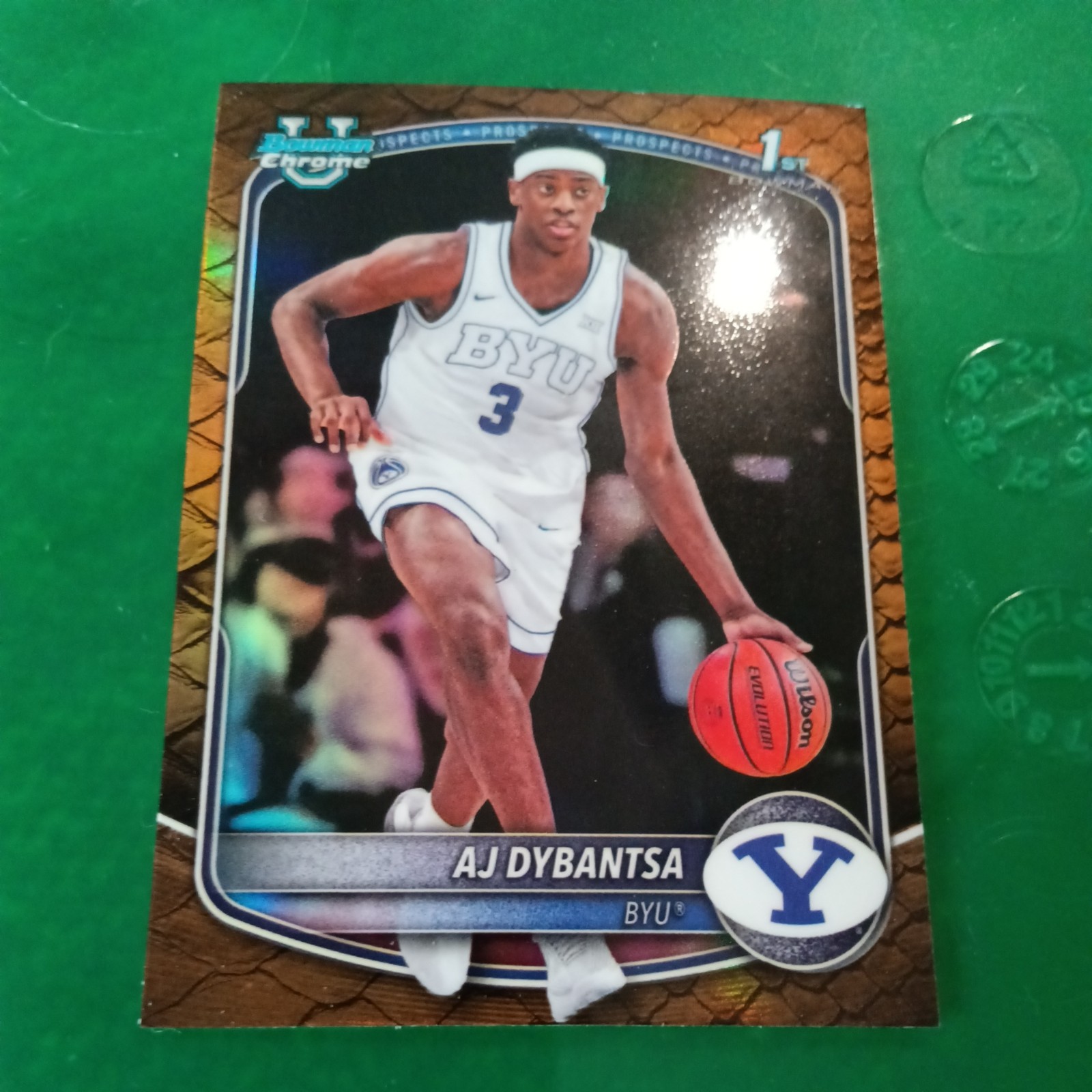 2025-26 Bowman – Chrome Prospects AJ Dybantsa #BCP-1 Reptilian Refractor (RC)