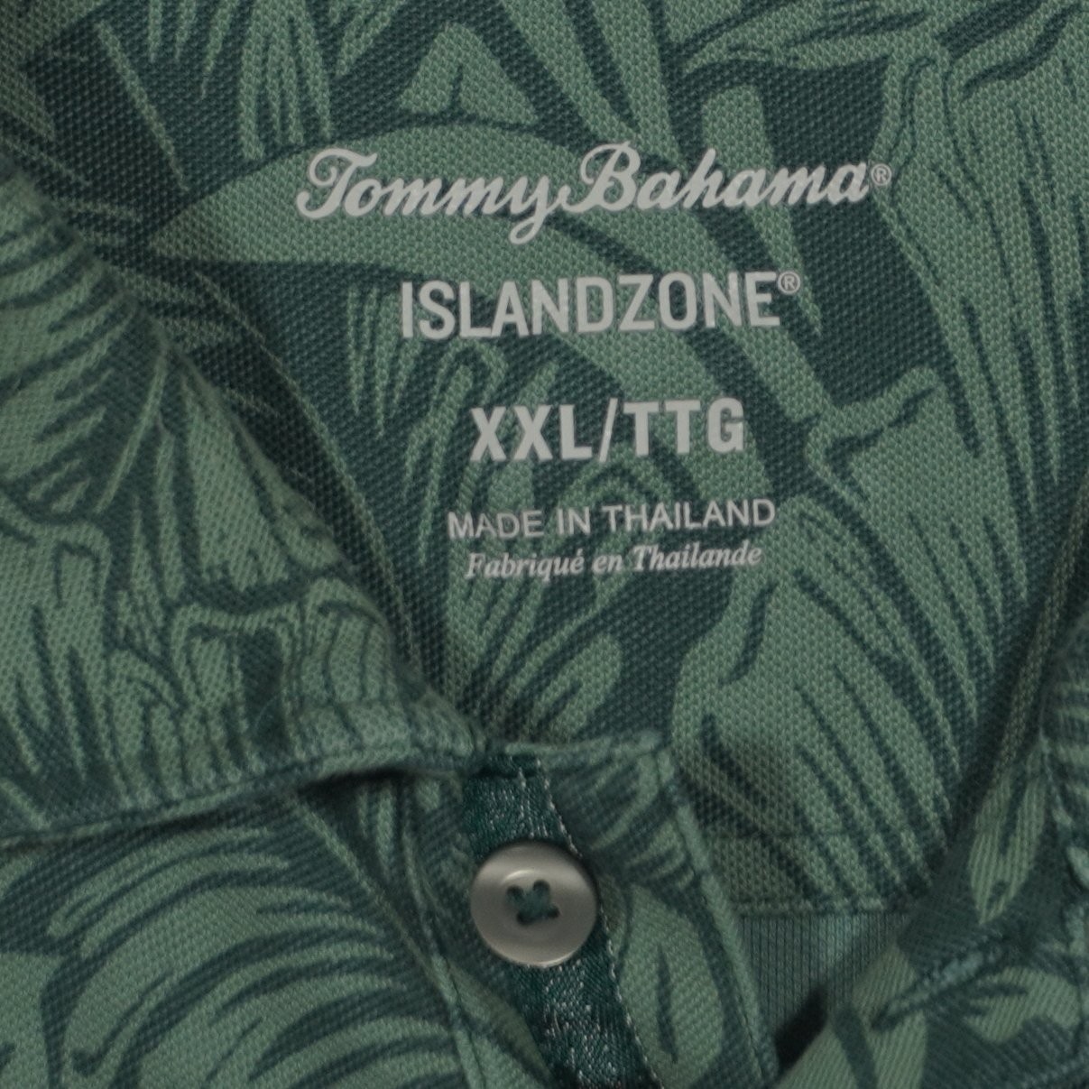Green Bay Packers Tommy Bahama Polo Shirt XXL Leaf Pattern NFL