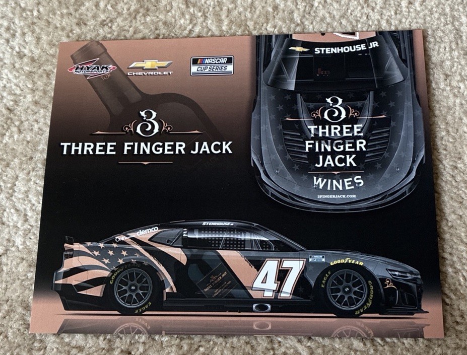 NASCAR Driver #47 Ricky Stenhouse Jr Three Finger Jack 2026 Postcard