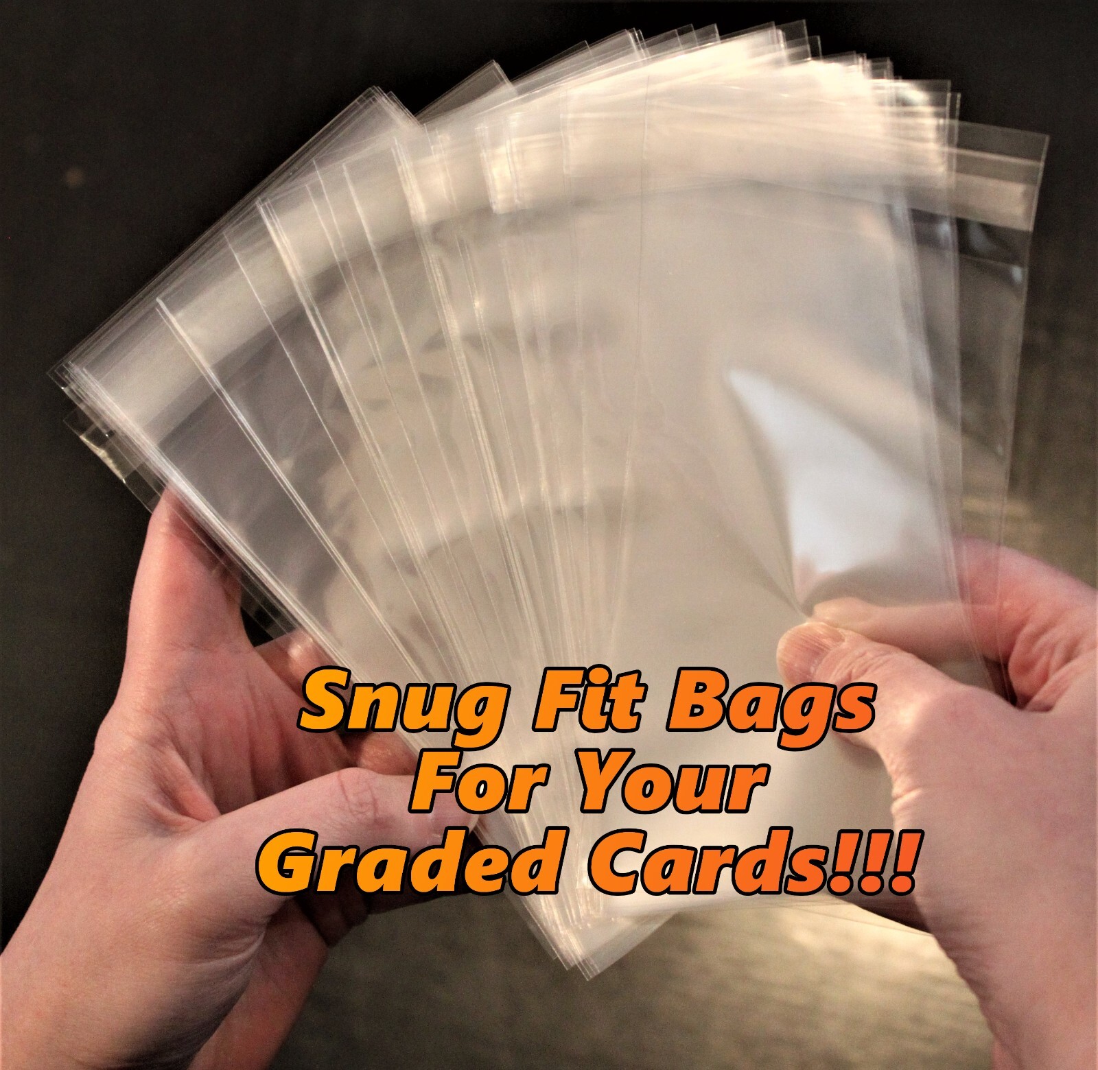 PSA Graded Card Bags Sleeves (100 Count) Soft Holders for Trading Baseball Cards