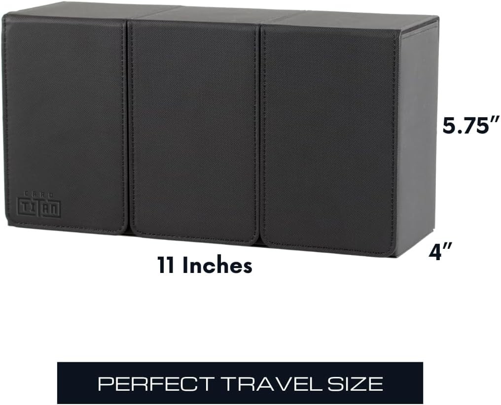 Card Titan Slab Box Triple Row – Trading Card Storage Box for Graded Sports a…