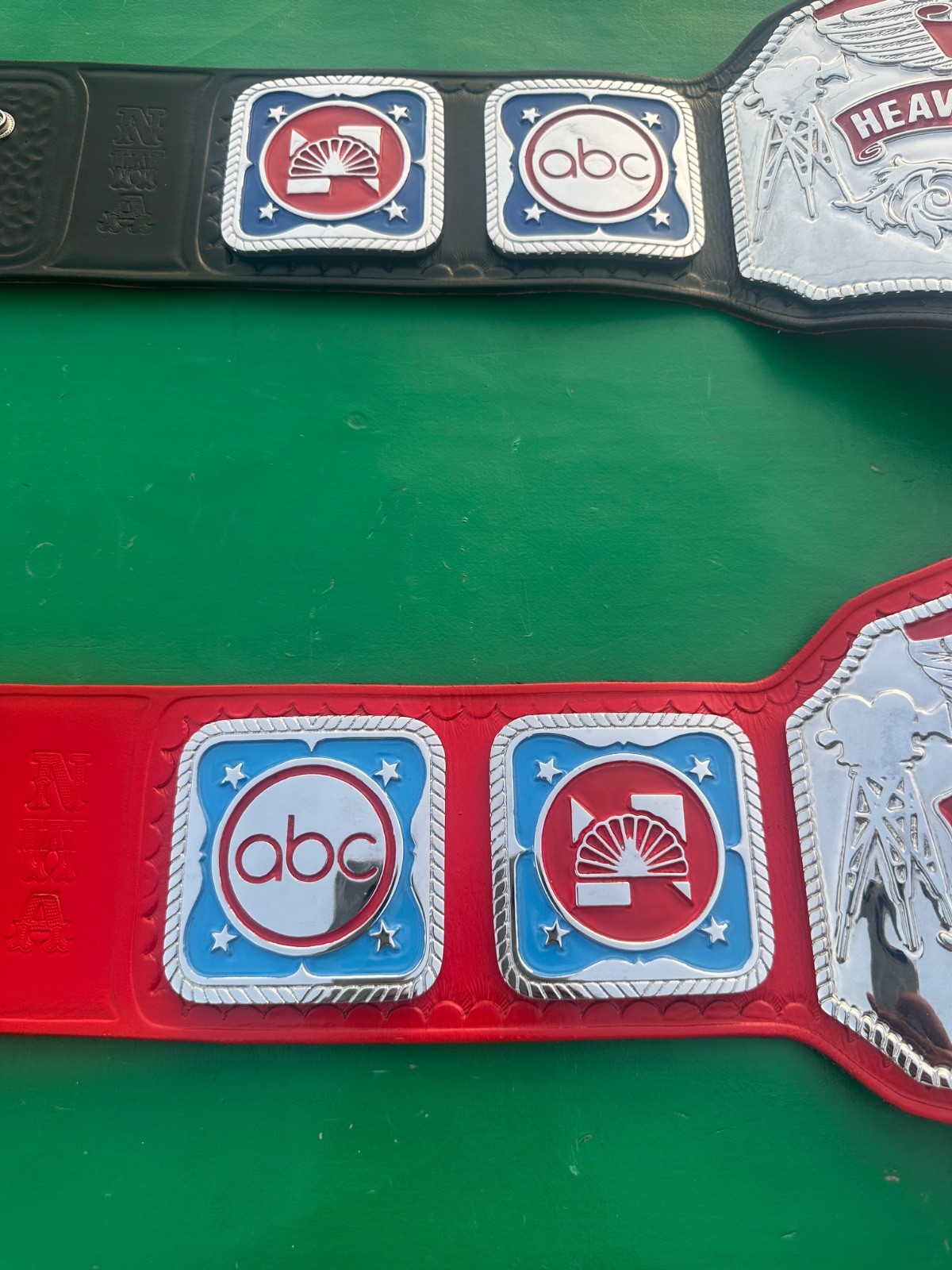NWA television Heavyweight championship belt Couple
