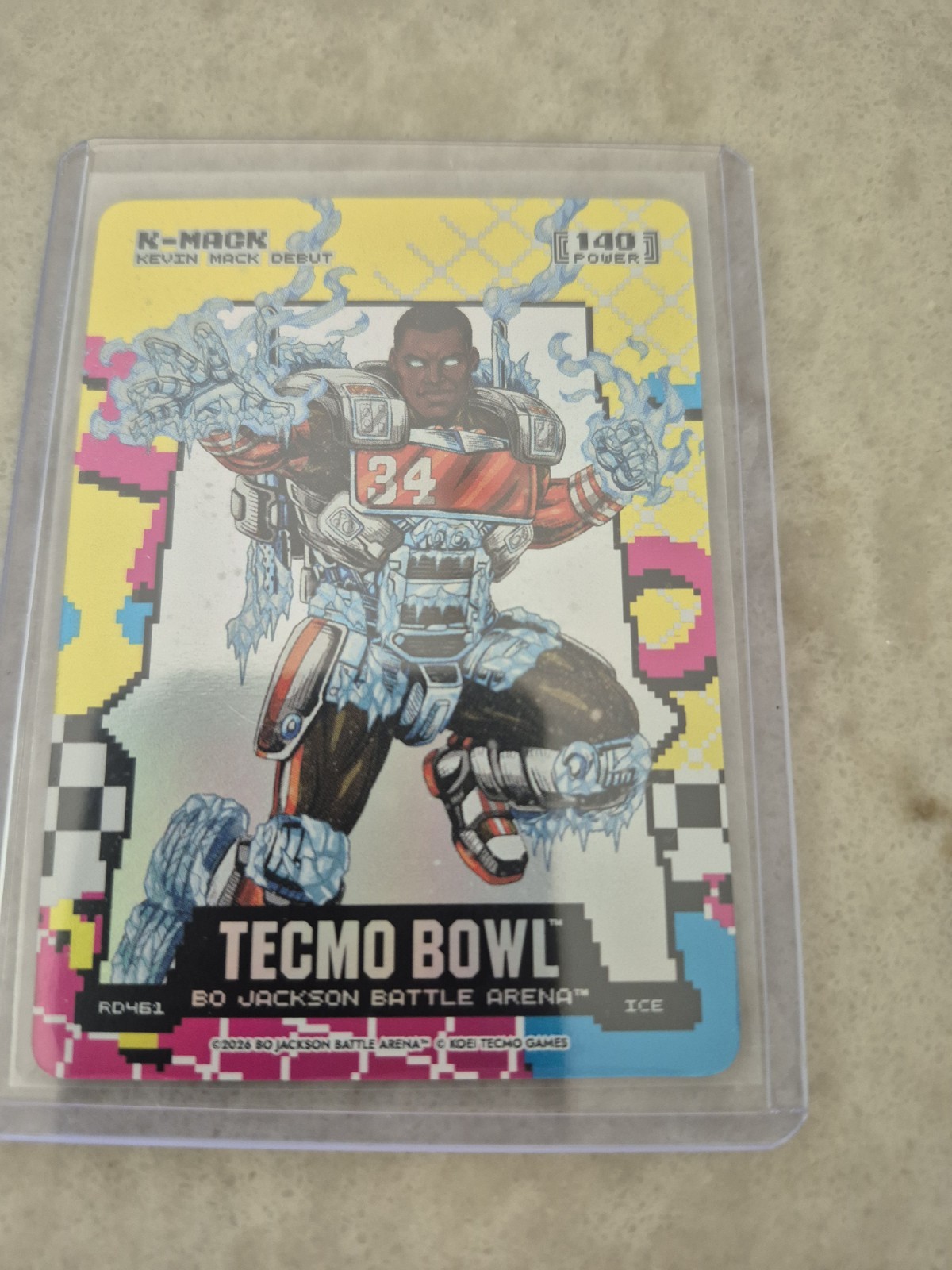 2026 Bo Jackson Battle Arena Tecmo 80’s 8-bit Rad Battlefoil SP K-Mack (K.Mack)