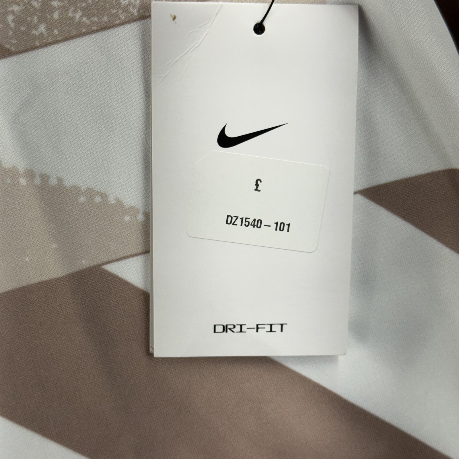 Tottenham Hotspur Jersey Mens 3XL Beige Soccer Nike Dri Fit Getir Long Sleeve