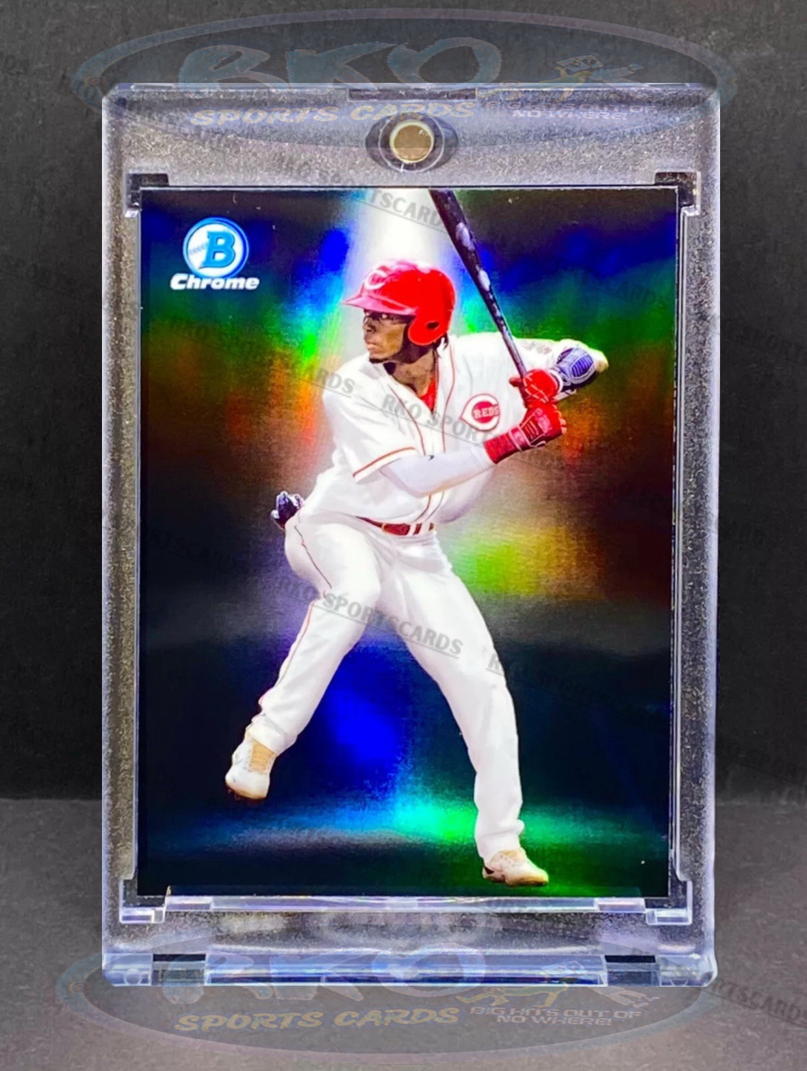 ELLY DE LA CRUZ BLACK REFRACTOR ROOKIE INVESTMENT CARD SP BOWMAN CHROME ROY REDS