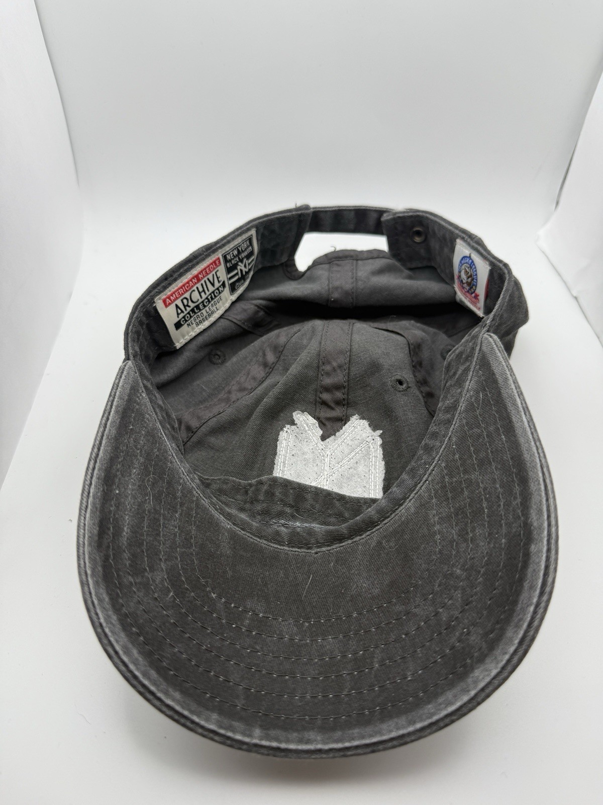 New York Black Yankees Hat Mens Strapback Gray American Needle Cap Negro Leagues