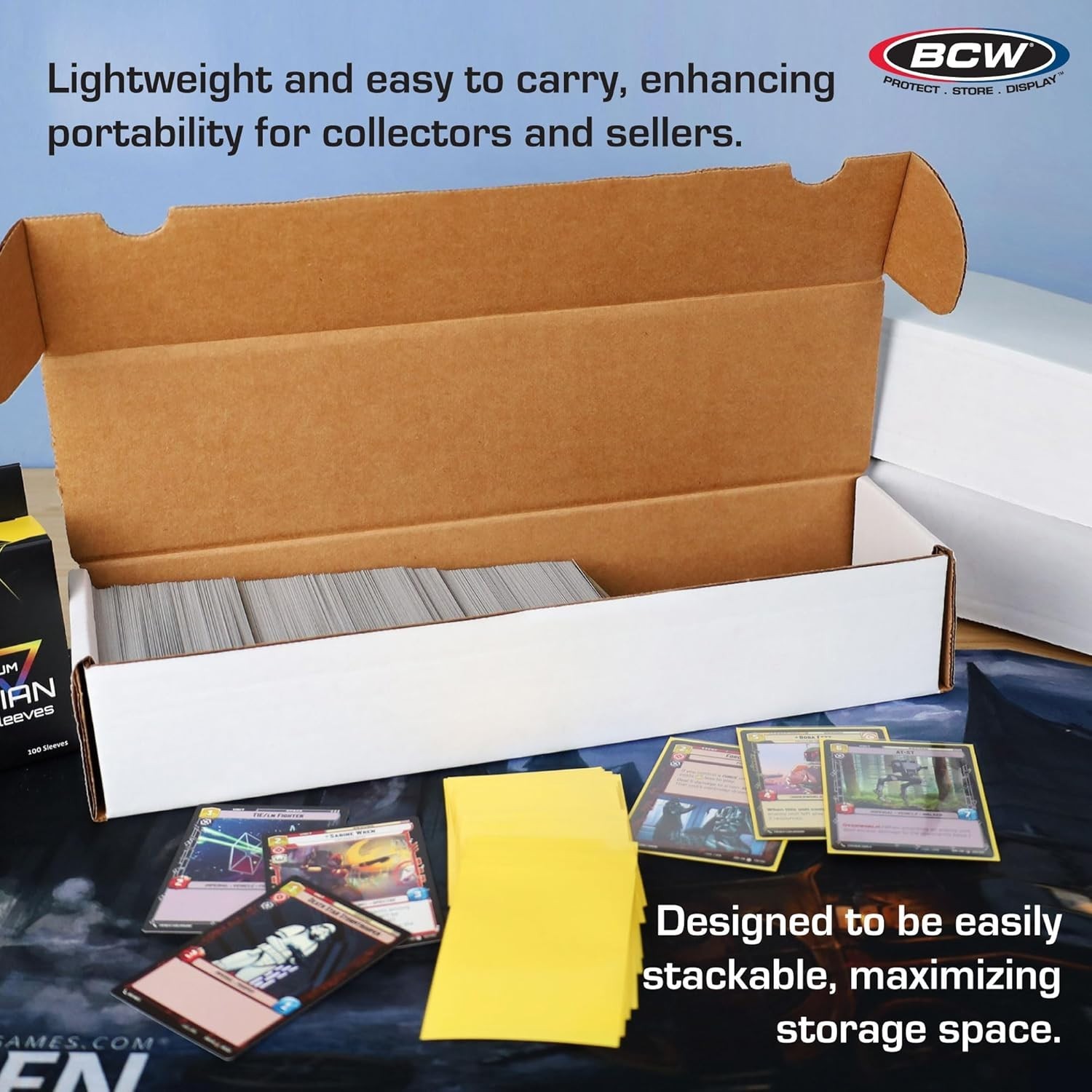 Protective Sports Card Storage Box Set – 800ct, 10 Pack