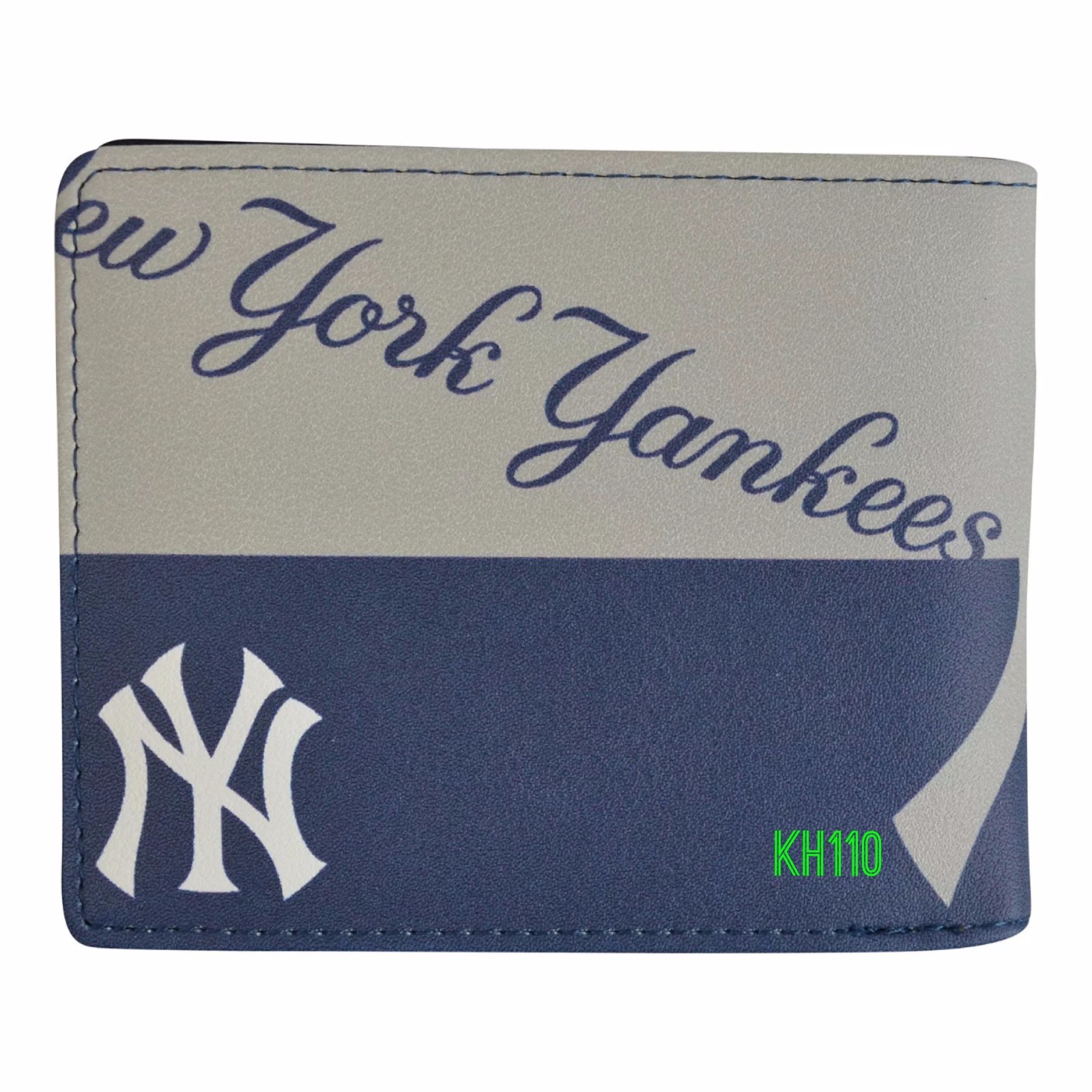 New York Yankees MLB Men’s Printed Logo Leather Bi-Fold Wallet