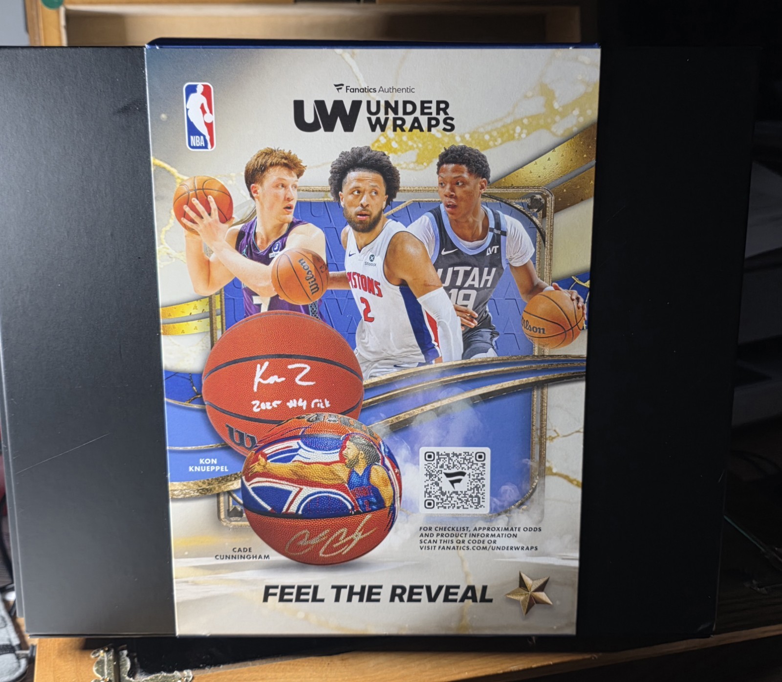 Fanatics Under Wraps Autographed Basketball Vlade Divac HOF 19 Inscription 🔥