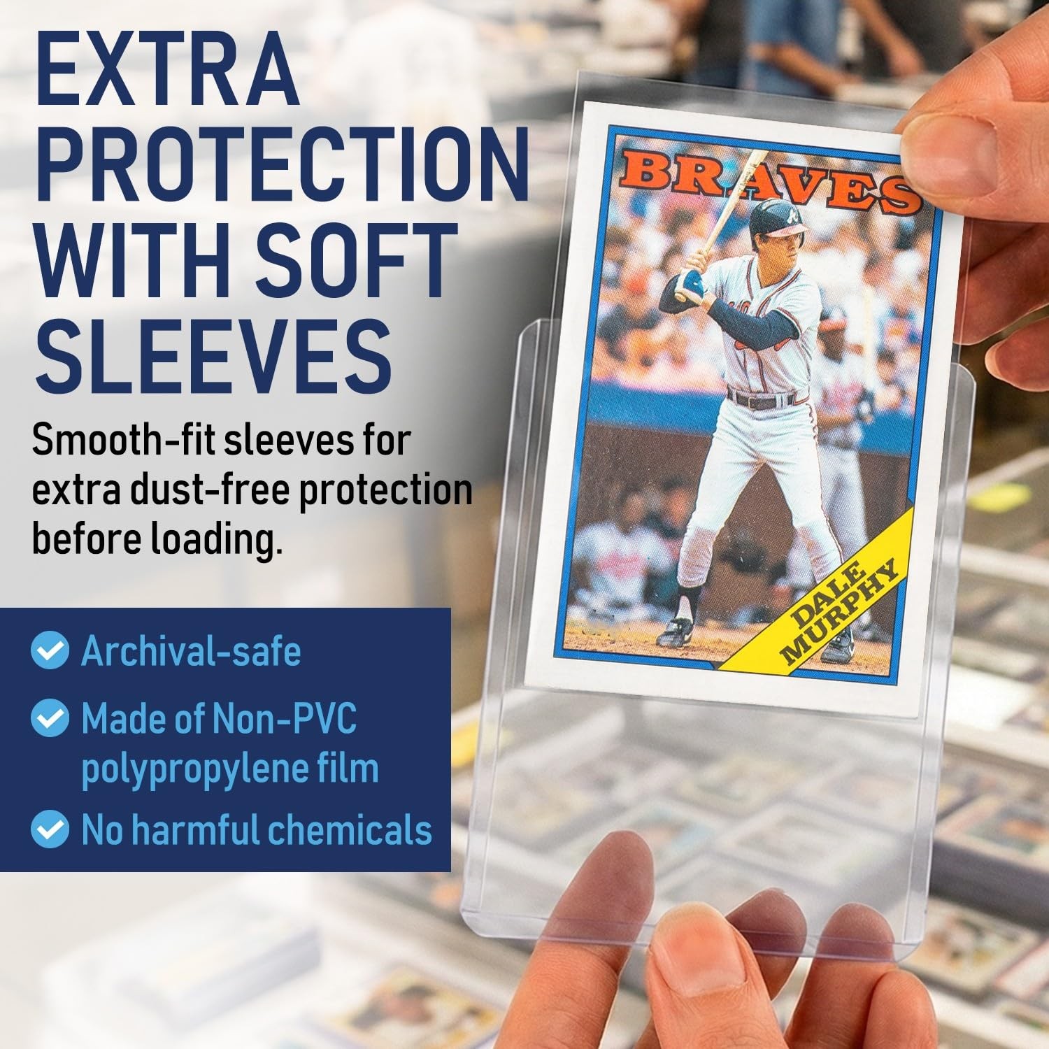 100 Card Top Loaders 3×4 Rigid Hard Plastic Sleeves Trading Baseball Sports TCG