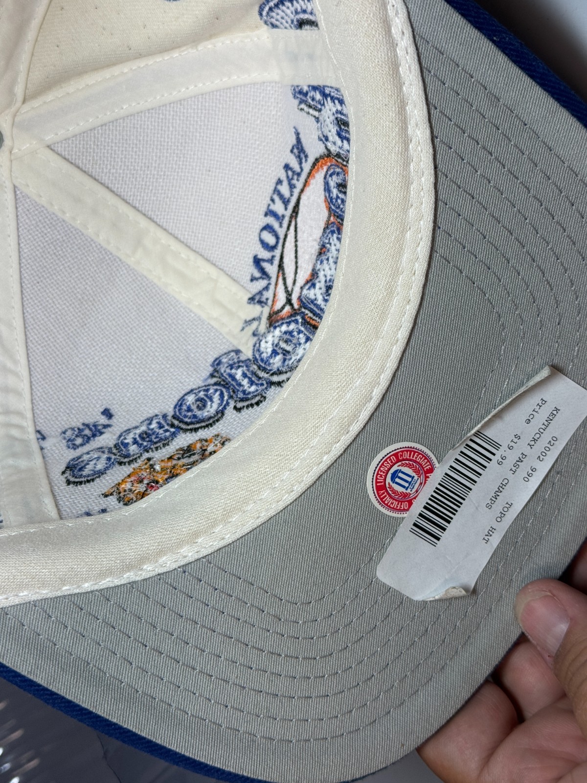 VTG 90s Kentucky Wildcats UK Hat TOW Top Of World ’96 Champions NCAA Basketball