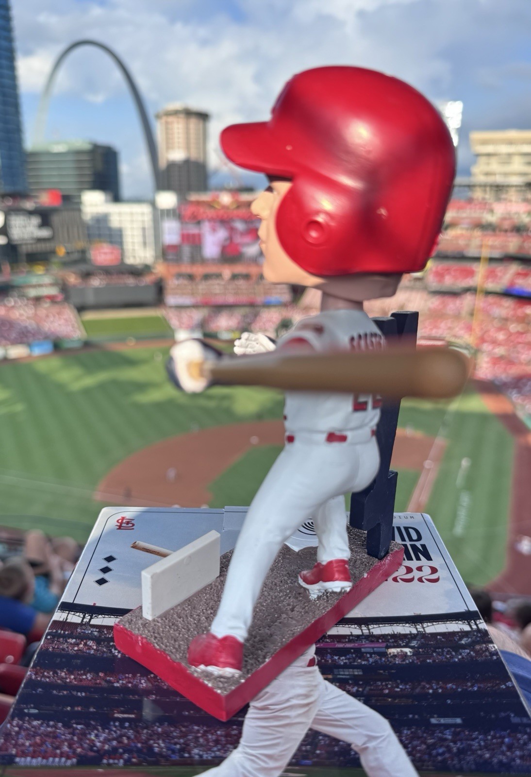 ST. LOUIS CARDINALS DAVID ECKSTEIN 2006 W.S. MVP BOBBLEHEAD 7-11-26 SGA PRESALE