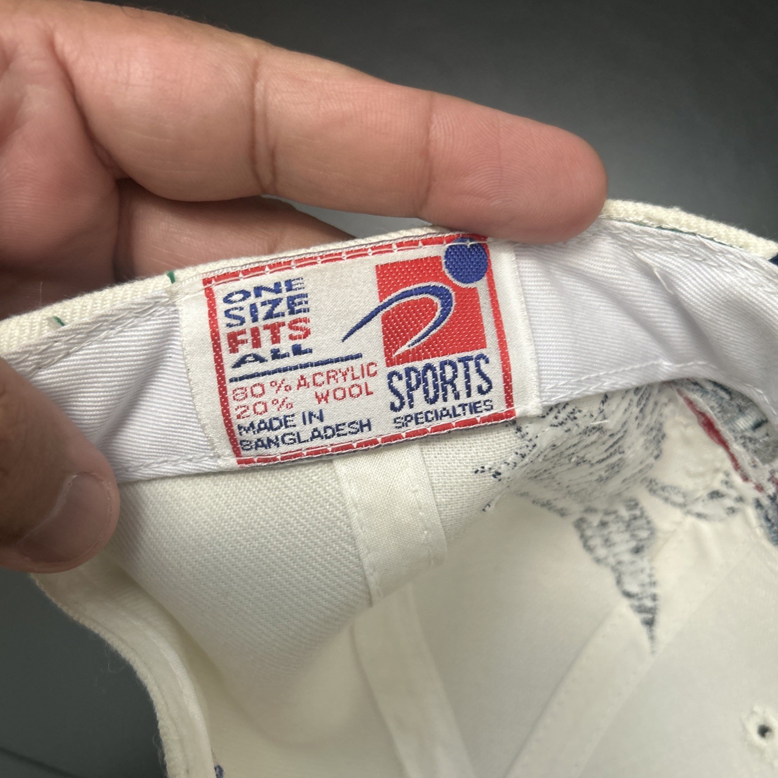 Vintage 90s Houston Rockets Sports Specialties Shadow NBA Snapback Hat Cap