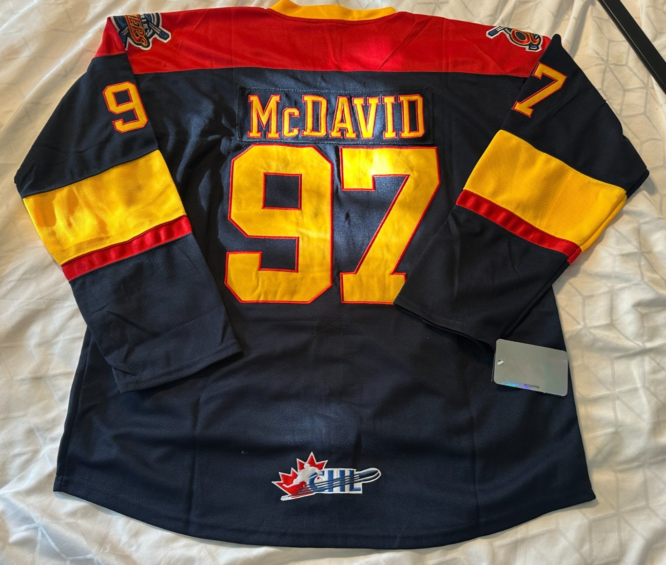 CONNOR MCDAVID ERIE OTTERS JERSEY SIZE 2XL XXL NEW WITH TAGS EDMONTON OILERS