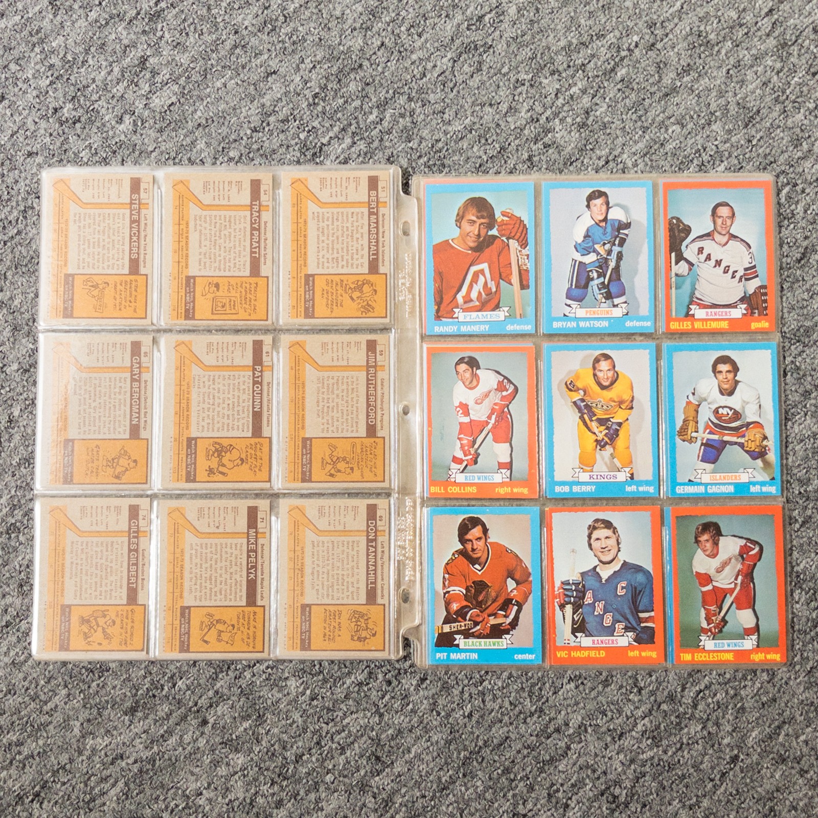 Lot of 50 Hockey Cards – 1973-1974 Topps Collection