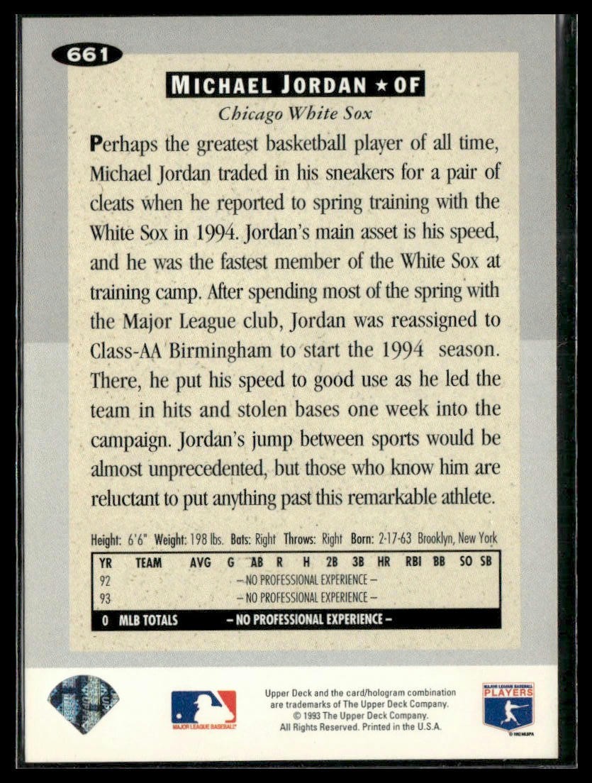 1994 Collector’s Choice #661 Michael Jordan