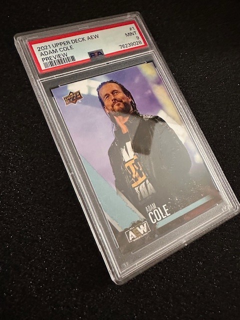 2021 Upper Deck AEW Adam Cole #1 Preview PSA 9 MINT