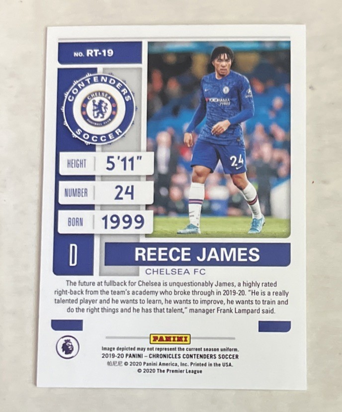 2019-20 Panini Chronicles – Contenders Rookie Ticket Reece James #RT-19 Red (RC)