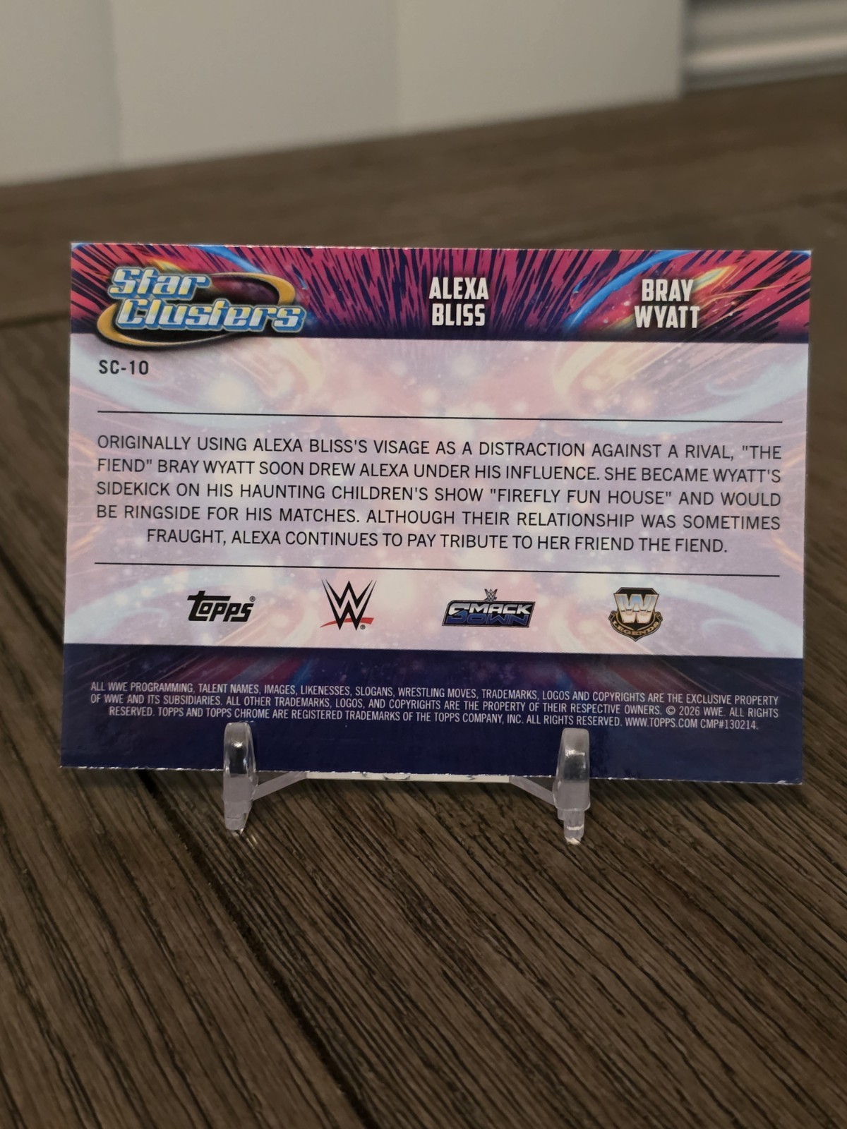 Bray Wyatt / Alexa Bliss 2026 Topps Chrome Cosmic WWE Star Clusters #SC-10