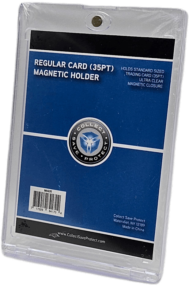 (6-Pack) CSP Regular Card 35pt Magnetic Card Holder For Standard Sized Cards
