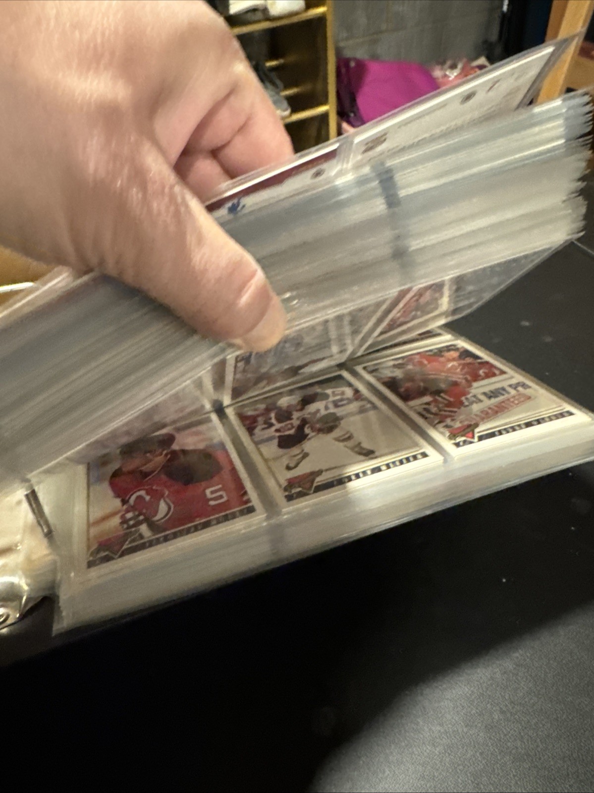 Hockey Card Binder With Pages with Full Hockey Cards
