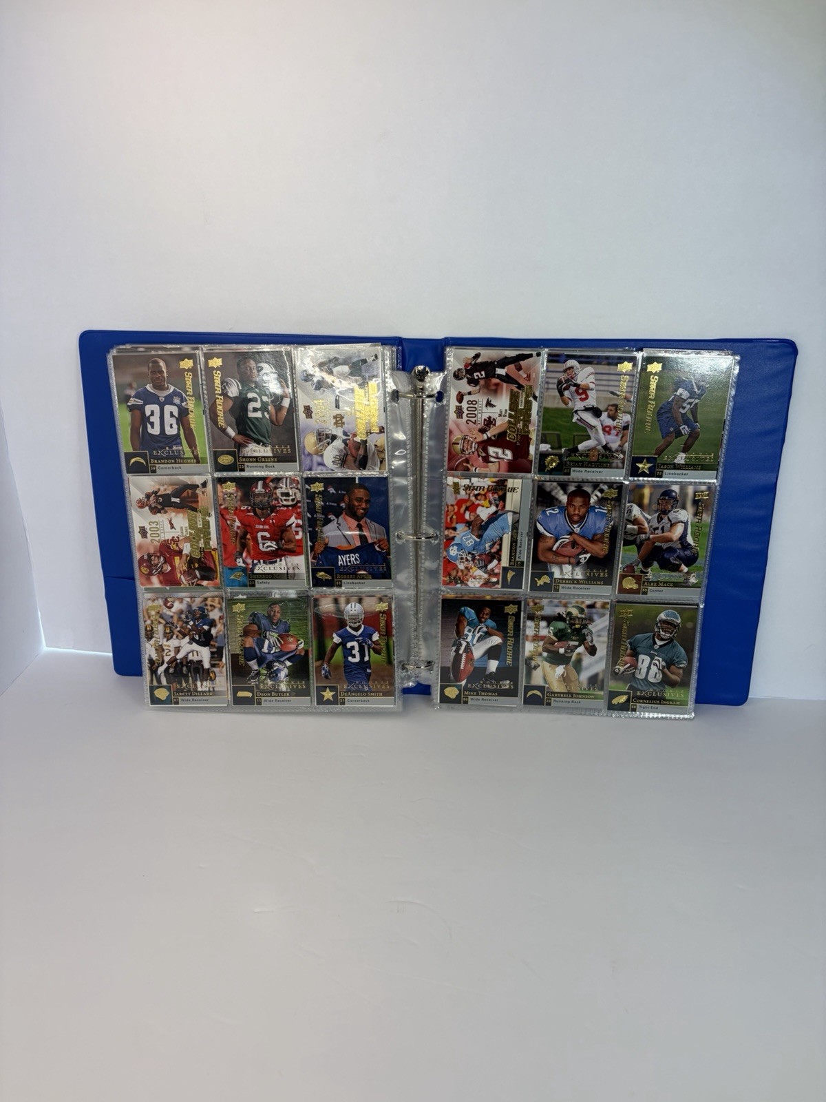 Upper Deck Star Rookie Football Card Binder Collection Lot 300-400 Cards