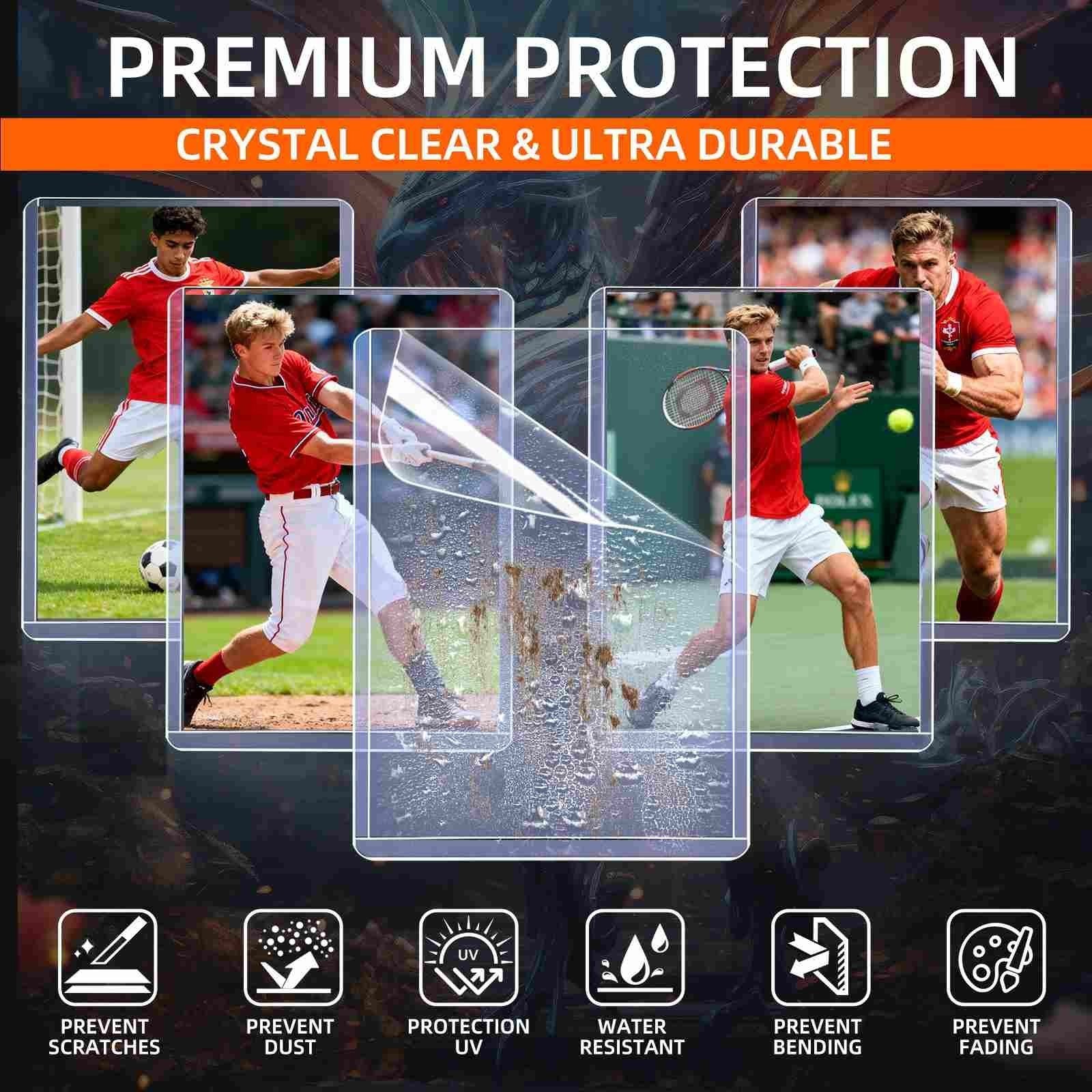 100-1000CT 3×4 Double-Sided Film Toploaders & Sleeves For 35pt Sports Cards 2026