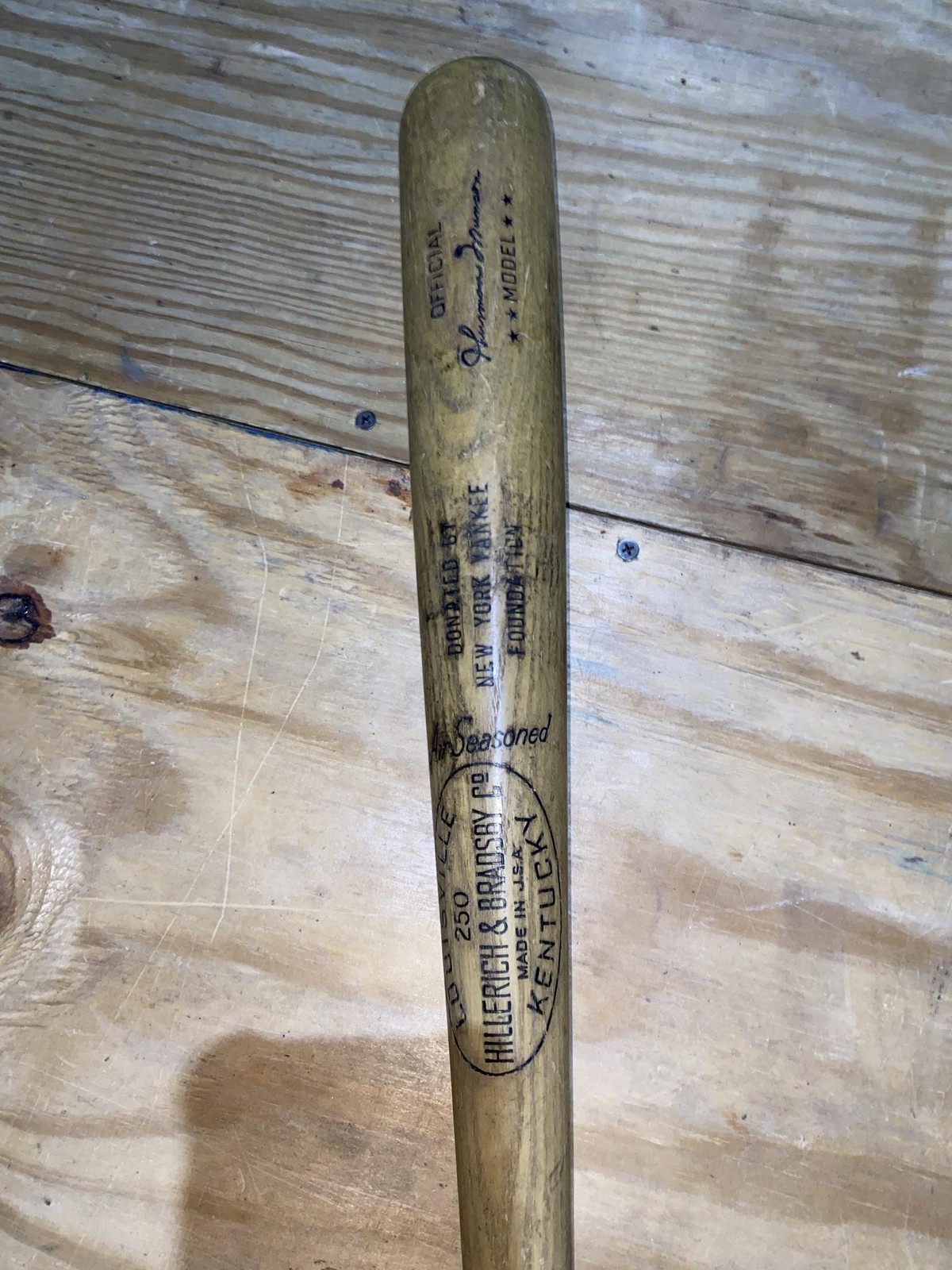 Vintage Thurman Munson Baseball Bat One Size Brown Hillerich Bradsby Yankees MLB