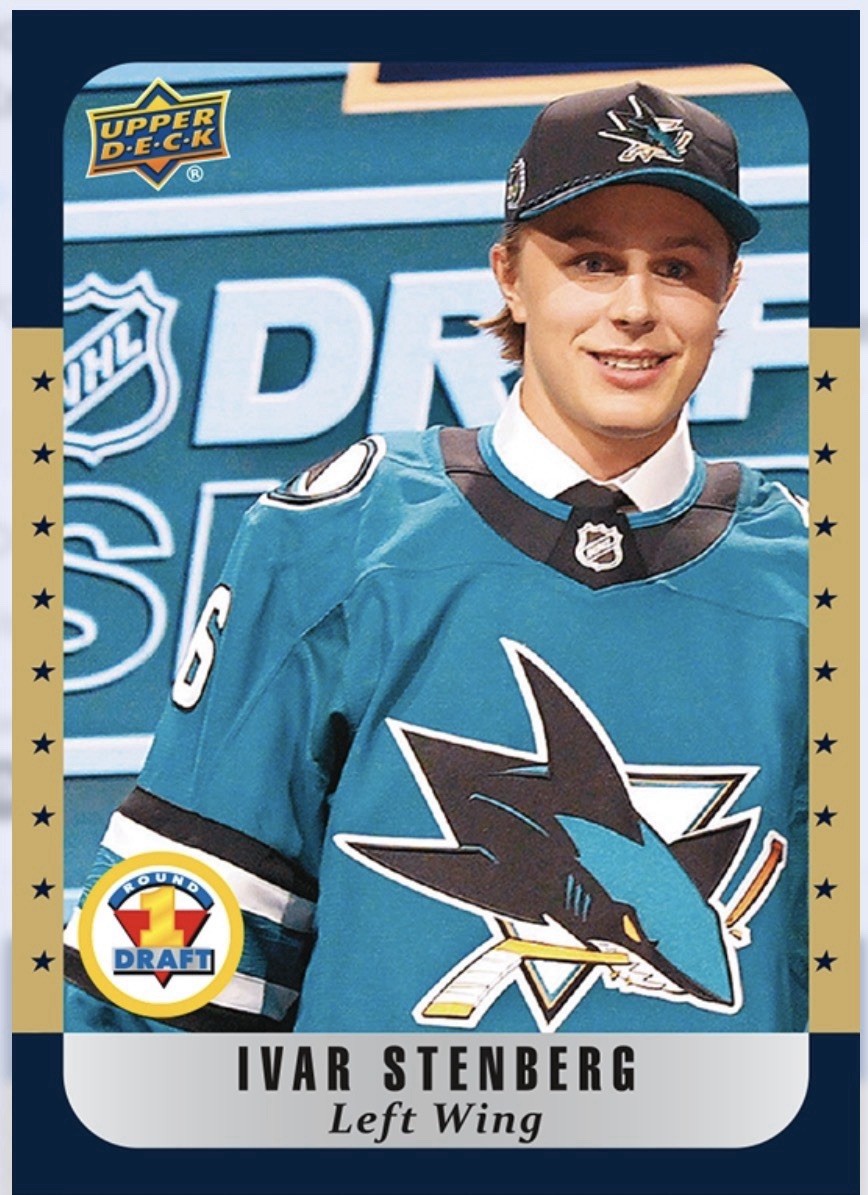 IVAR STENBERG 2026 Upper Deck epack NHL DRAFT #FDR-IS, San Jose Sharks Base Card