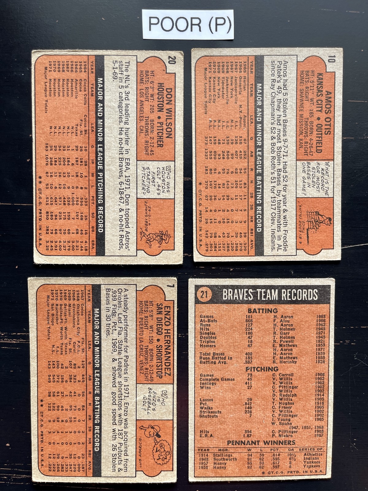 1972 Topps Baseball Cards 151-225 (P-NM) – You Pick – Complete Your Set