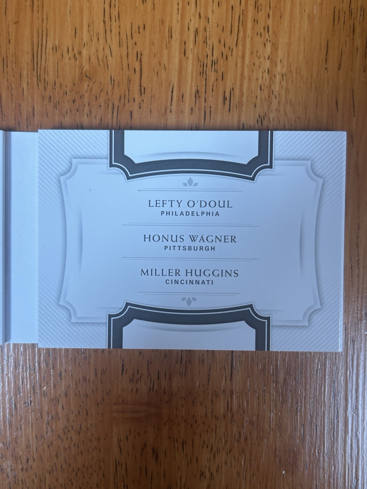 2018 National Treasures Honus Wagner Lefty O’Doul Miller Huggins Relic Book /25