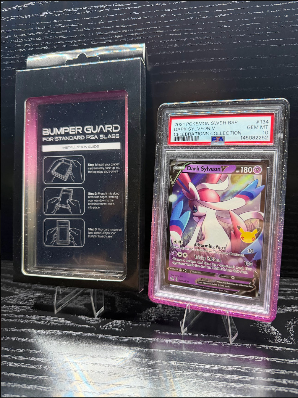 [30+ Options] PSA Graded Slab Guard/ Slab Shield with TPU PC Protector Stackable
