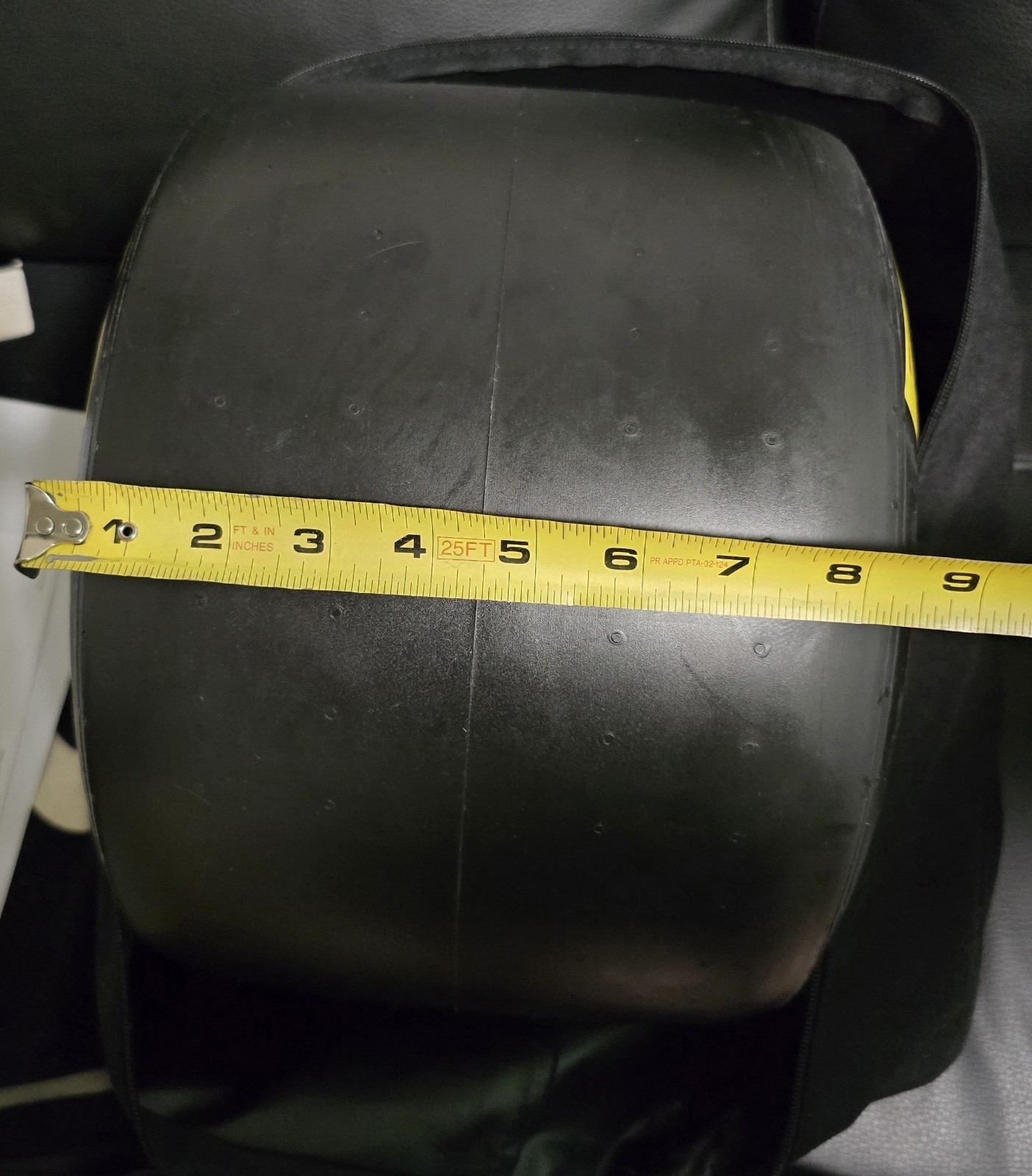 F1 Pirelli Formula One Mini Tire. Yellow Medium Wind Tunnel Pole Position Award