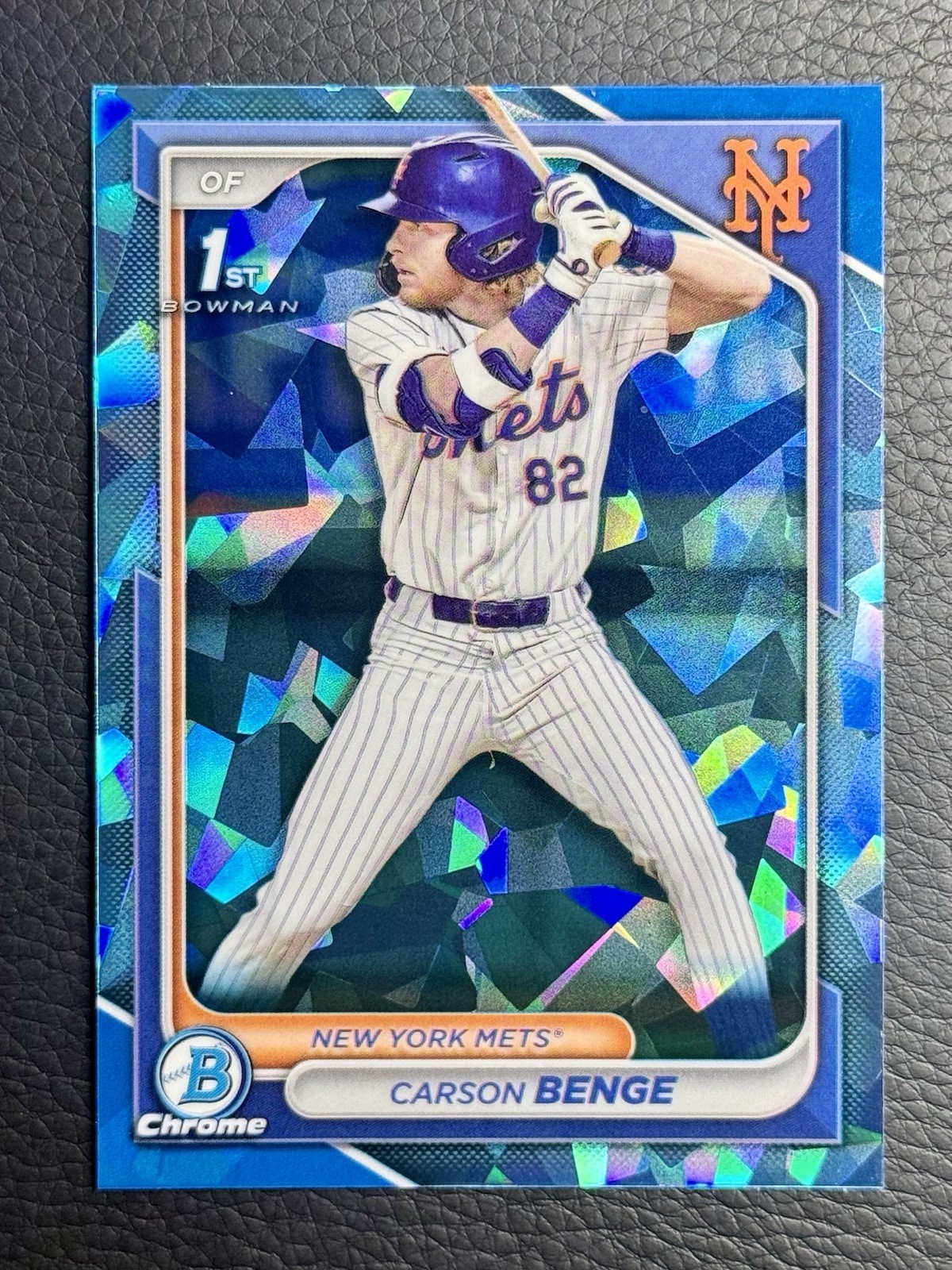 2024 Bowman Draft Sapphire Carson Benge 1st #BDC-28 Mets
