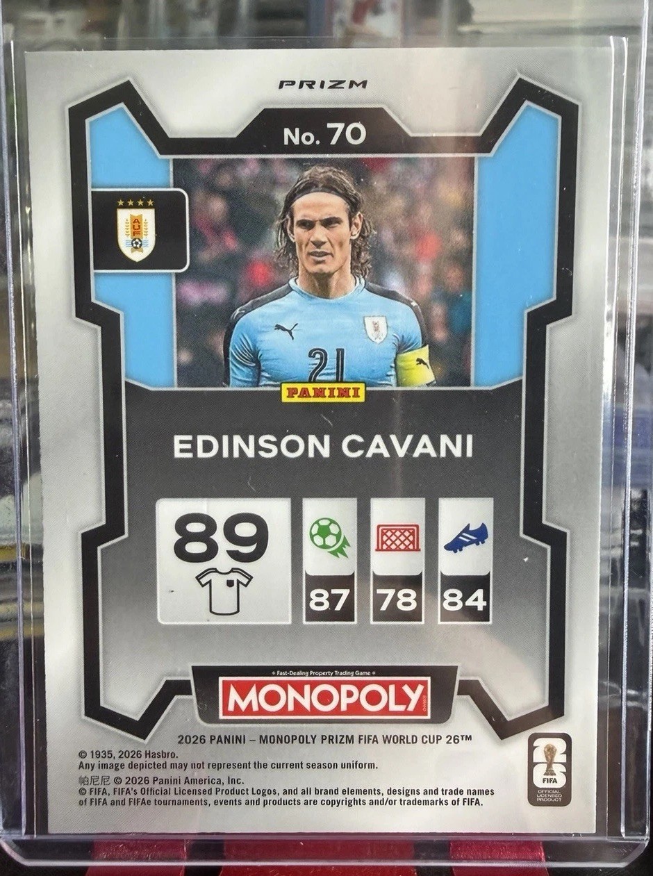 2026 Panini Prizm FIFA World Cup #70 Edinson Cavani Hat Trick Mojo Refractor