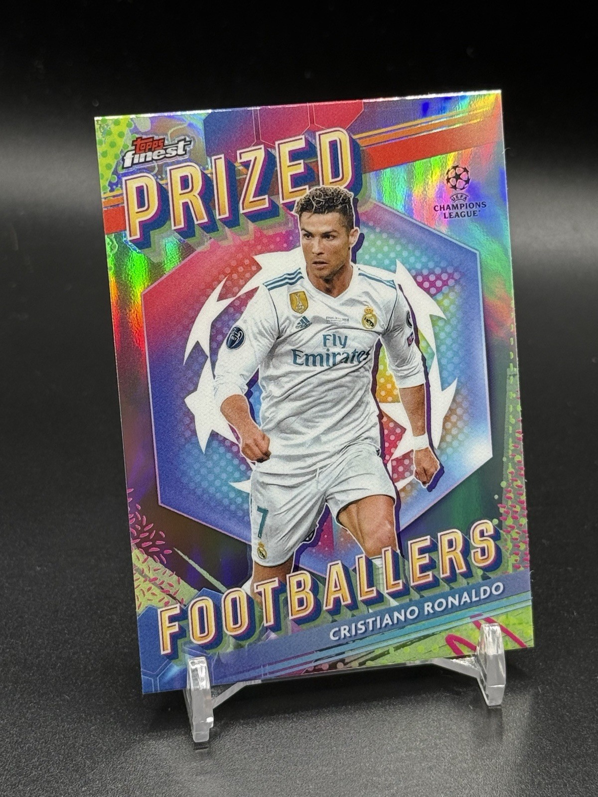 Christiano Ronaldo 2024 Topps Finest UCC UEFA Refractor Prized Footballers PF-3