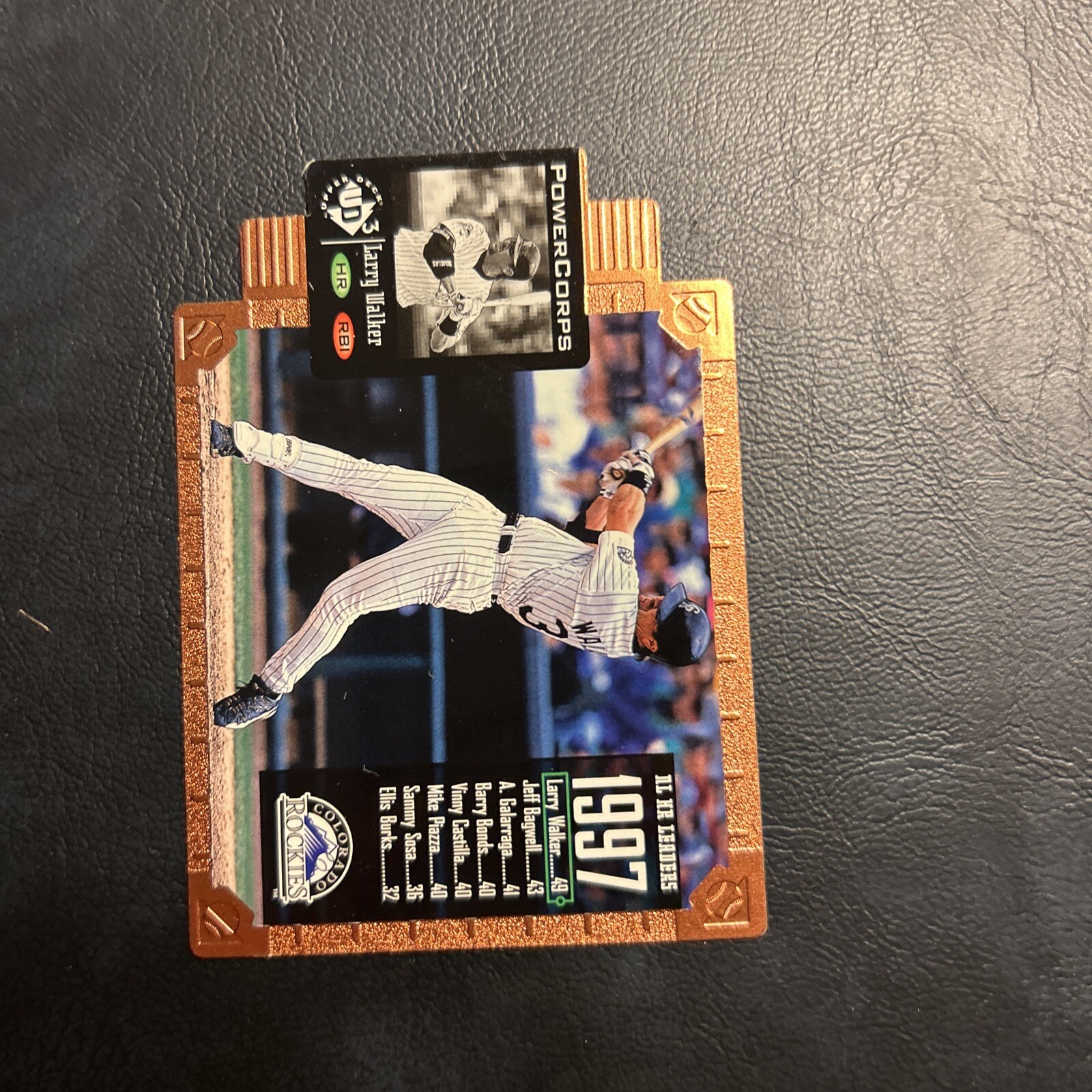 Cnu 1998 Upper Deck ￼Ud3 Power Corps Pc 42/130 To Larry Walker/1000 Rockies
