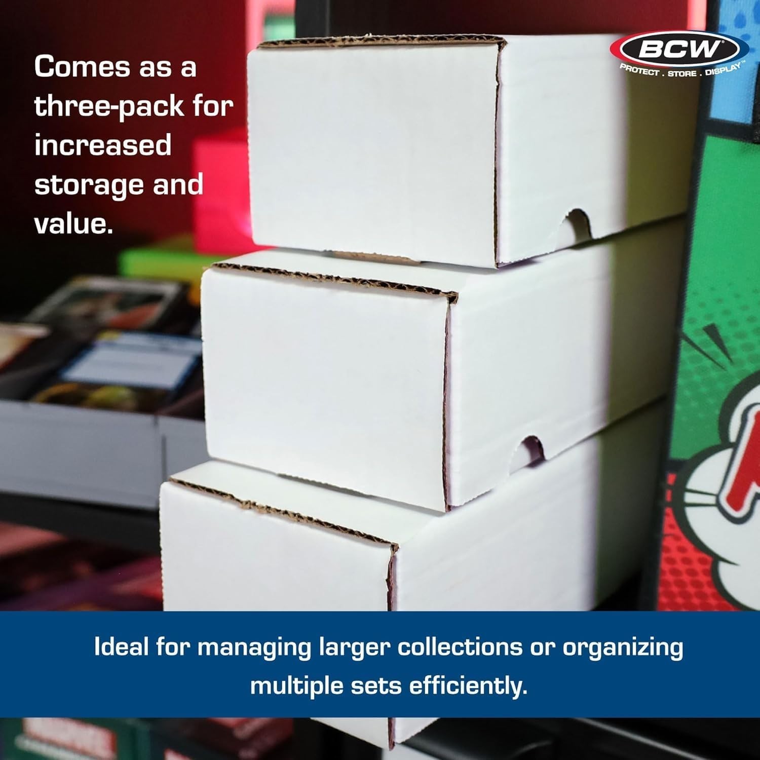 Protective Sports Card Storage Box Set – 800ct, 10 Pack
