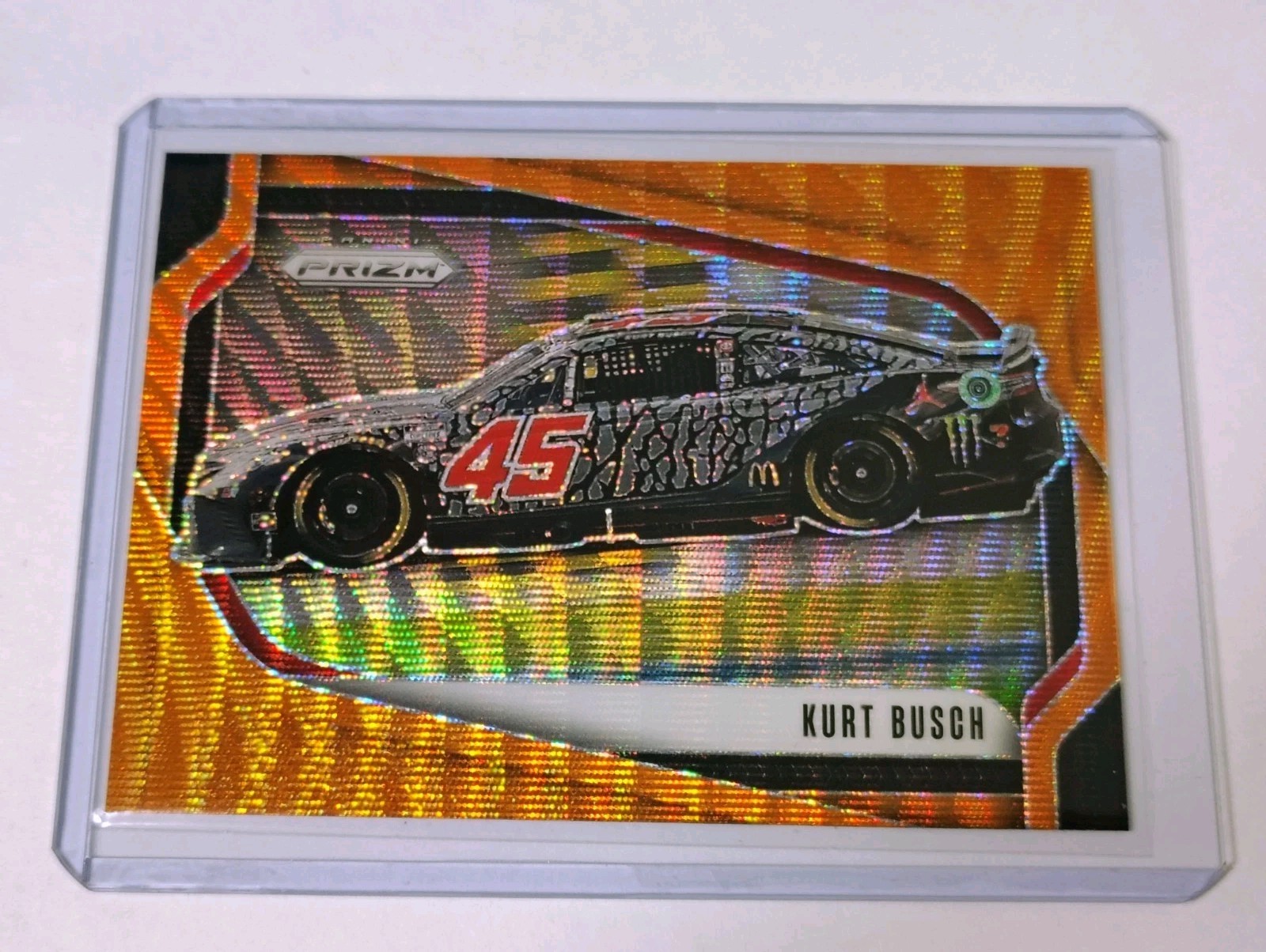 2025 Prizm NASCAR #131 Kurt Busch /125 Orange Michael Air Jordan Sponsored