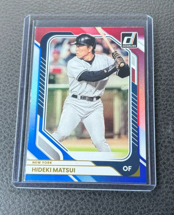 2026 Panini Donruss Hideki Matsui Red & Blue Foil Parallel