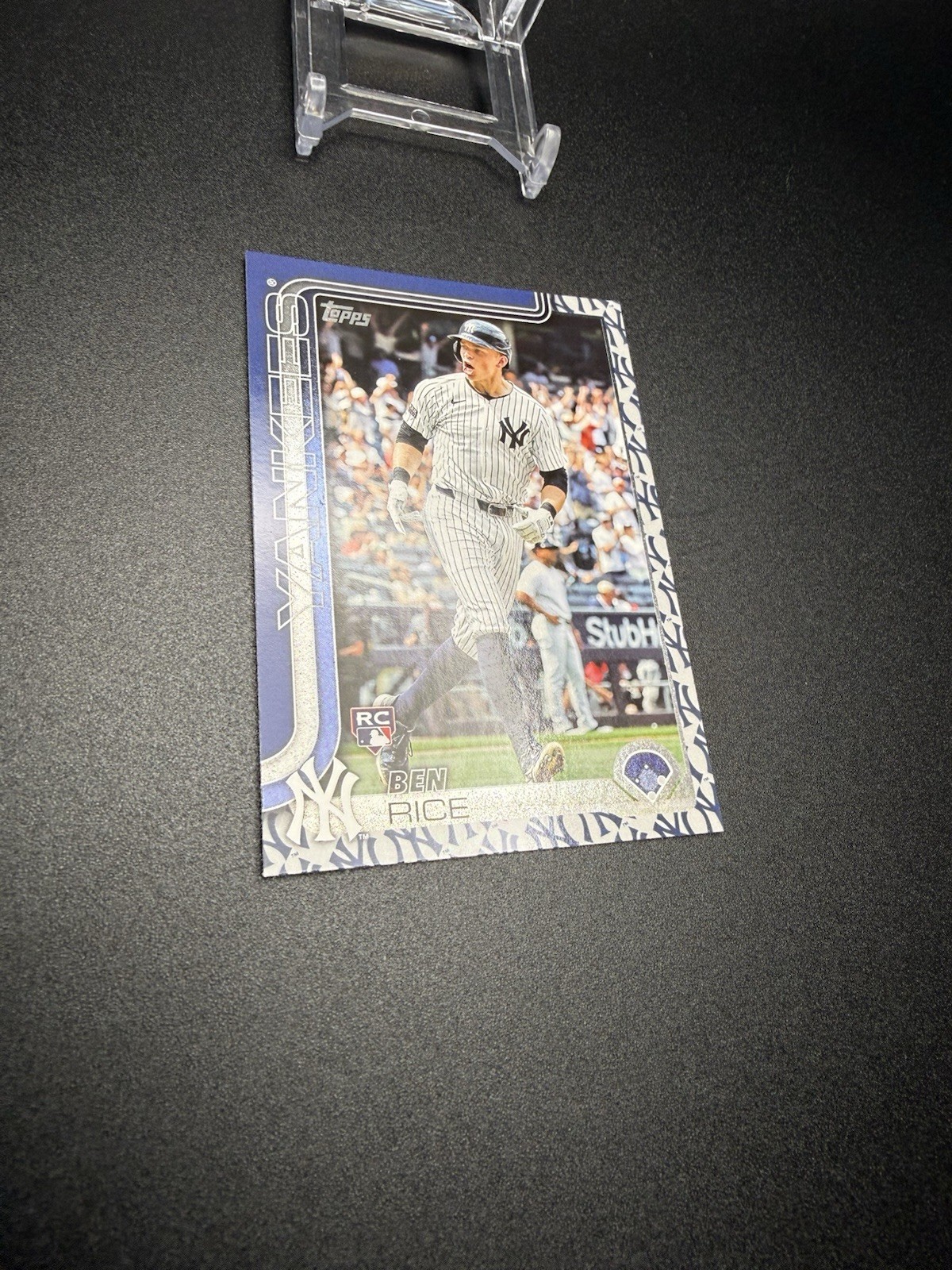 2025 Topps Series One Ben Rice Rookie Yankees Team Color Border Variation SSP