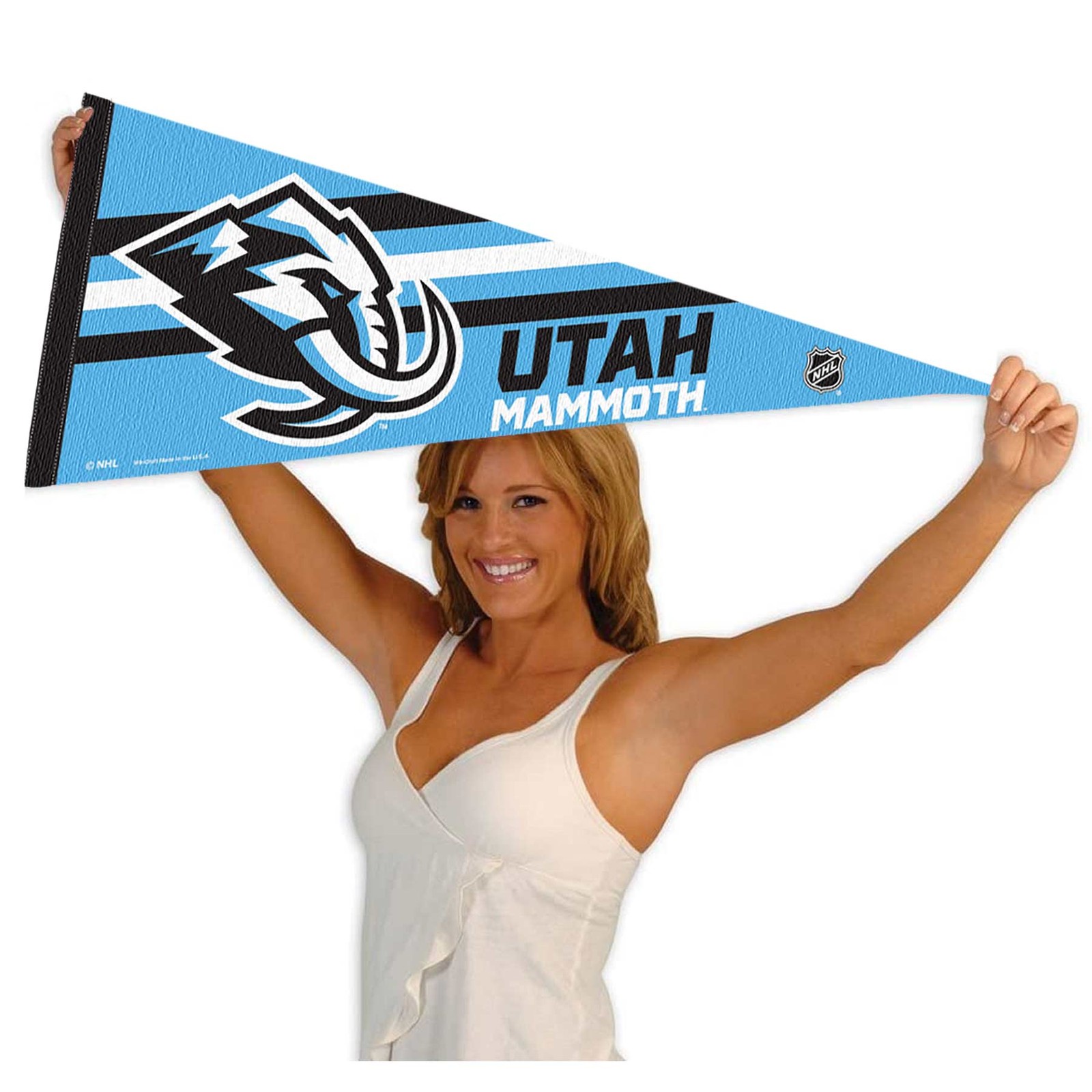 Utah Mammoth NHL Hockey Pennant Flag